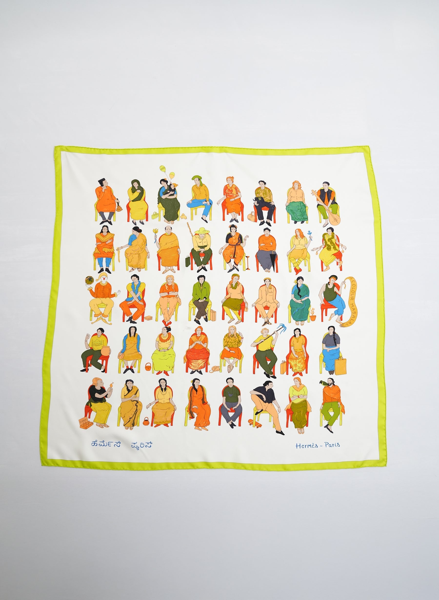 Hermes Colour Masala 90cm Silk Scarf