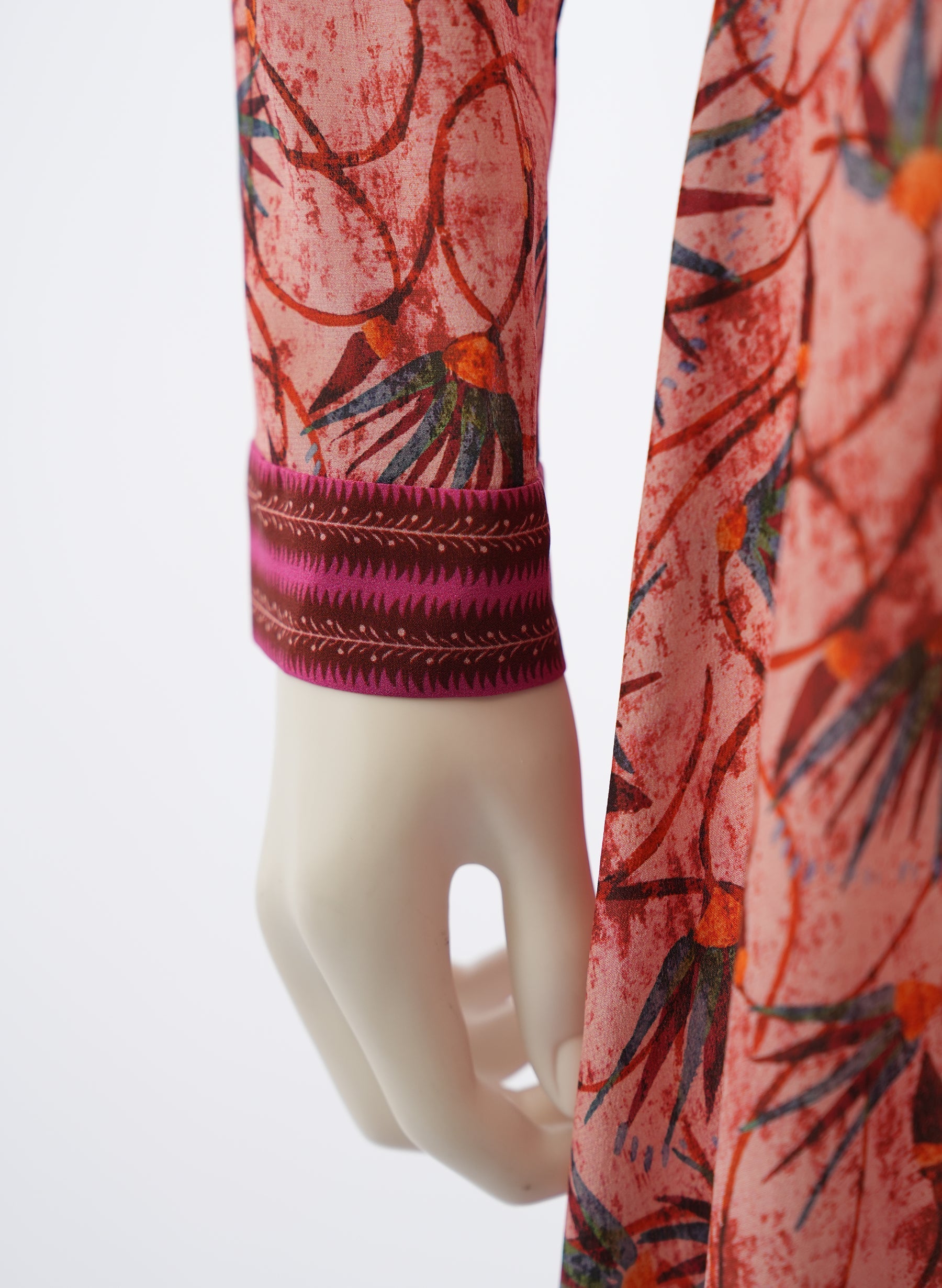 Saloni Lea Shirt Dress Padma Hibiscus