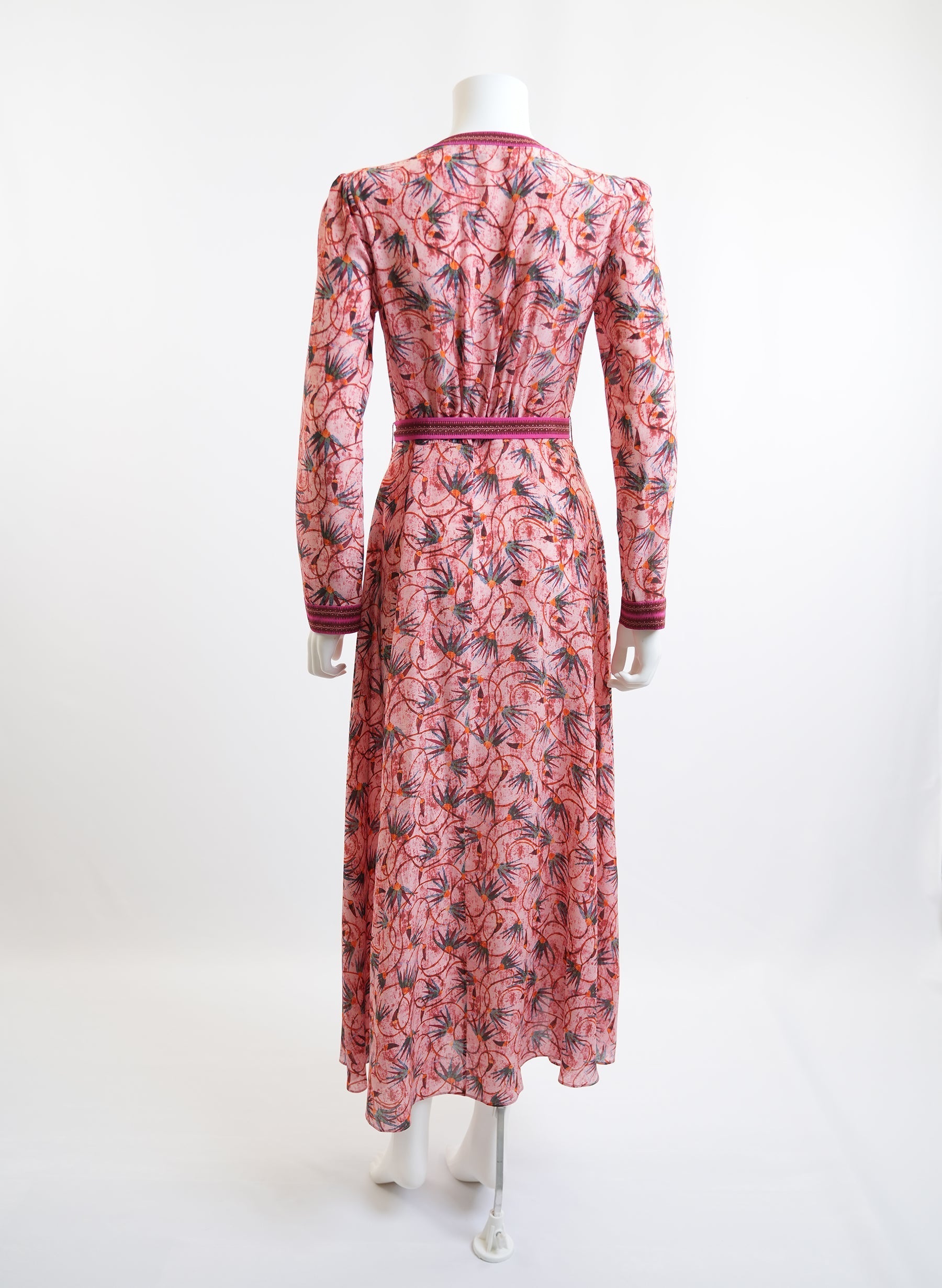 Saloni Lea Shirt Dress Padma Hibiscus