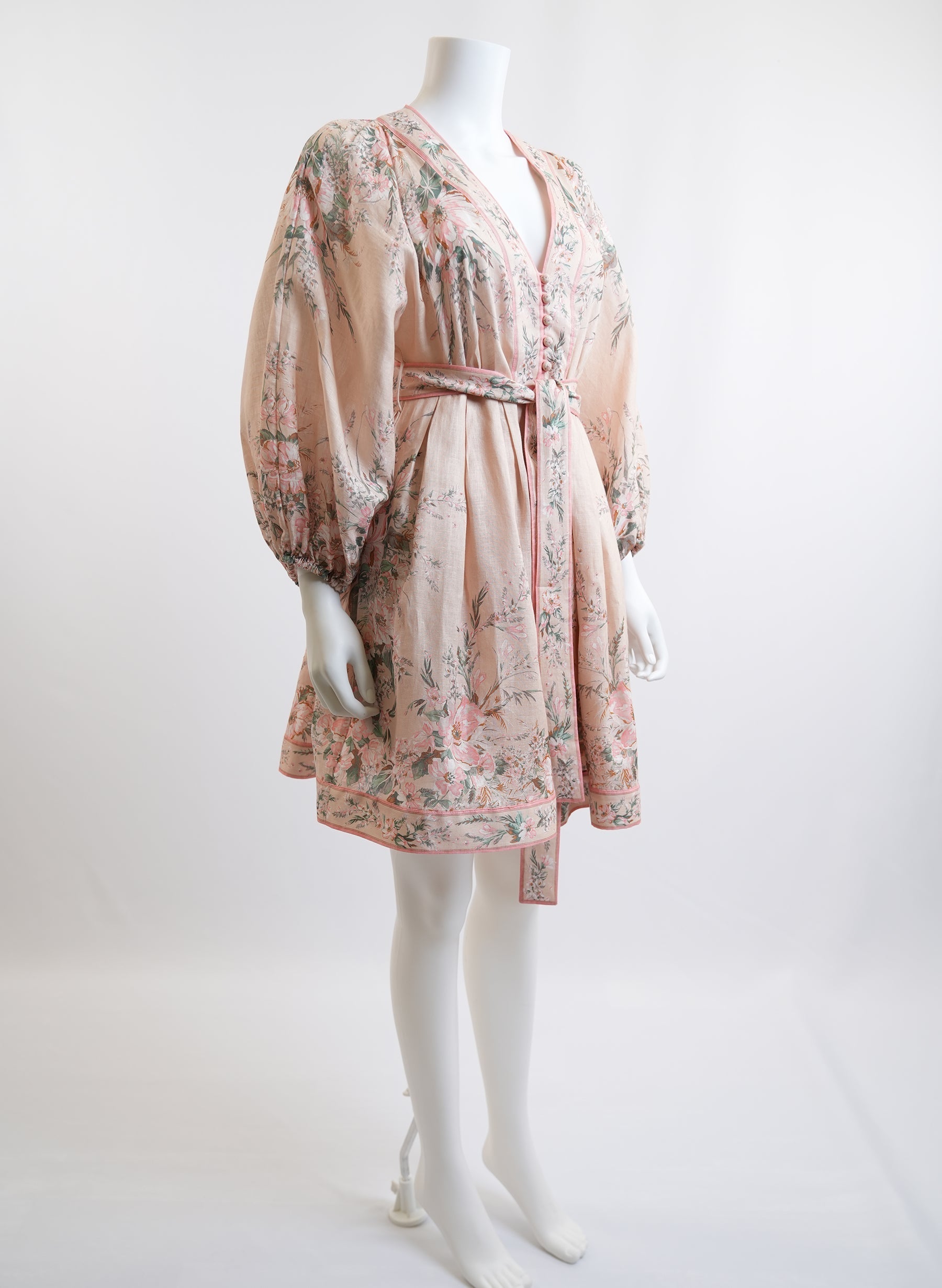 Zimmermann Moonshine Linen Belted Dress