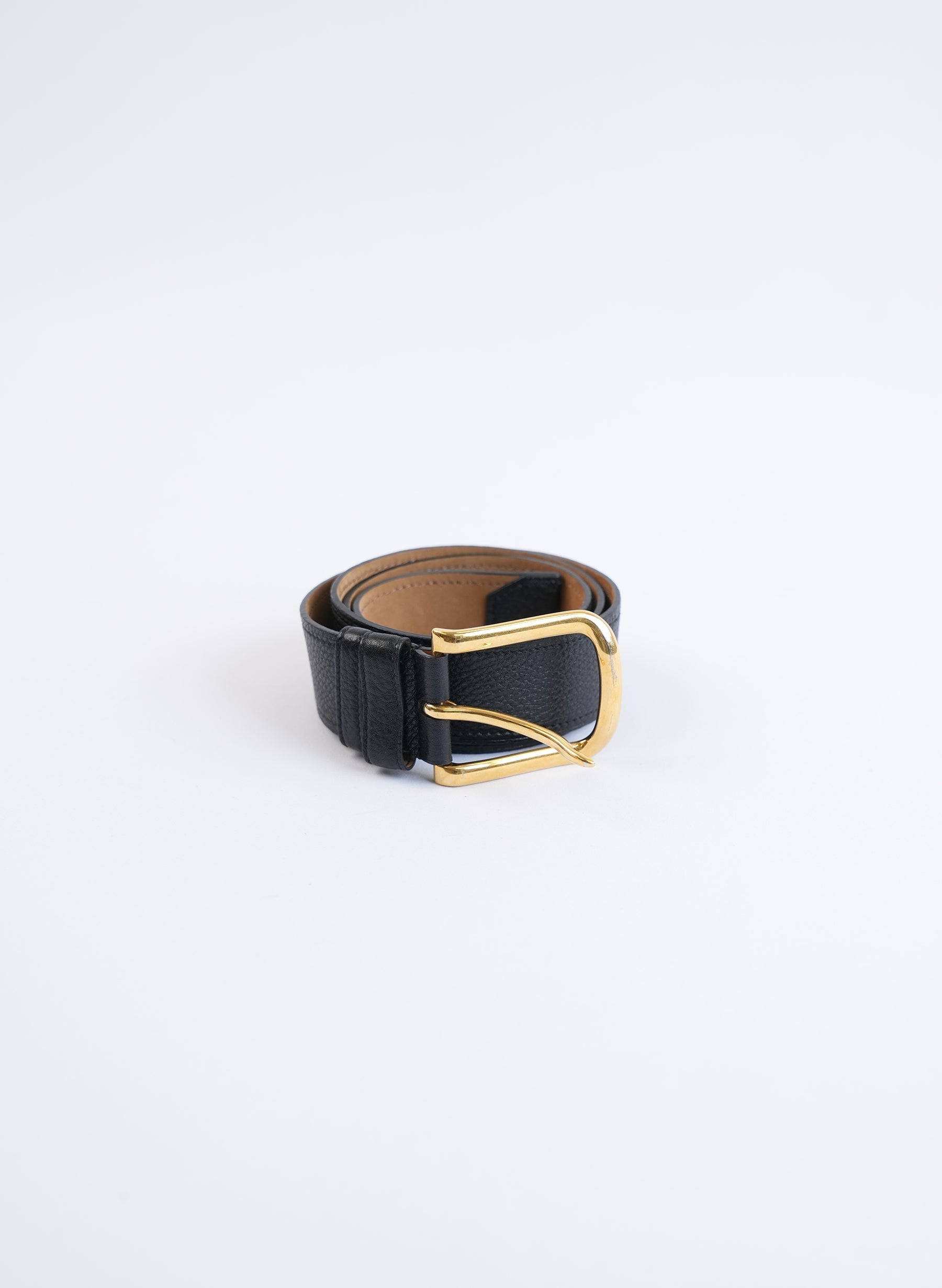 Prada Black Leather Belt
