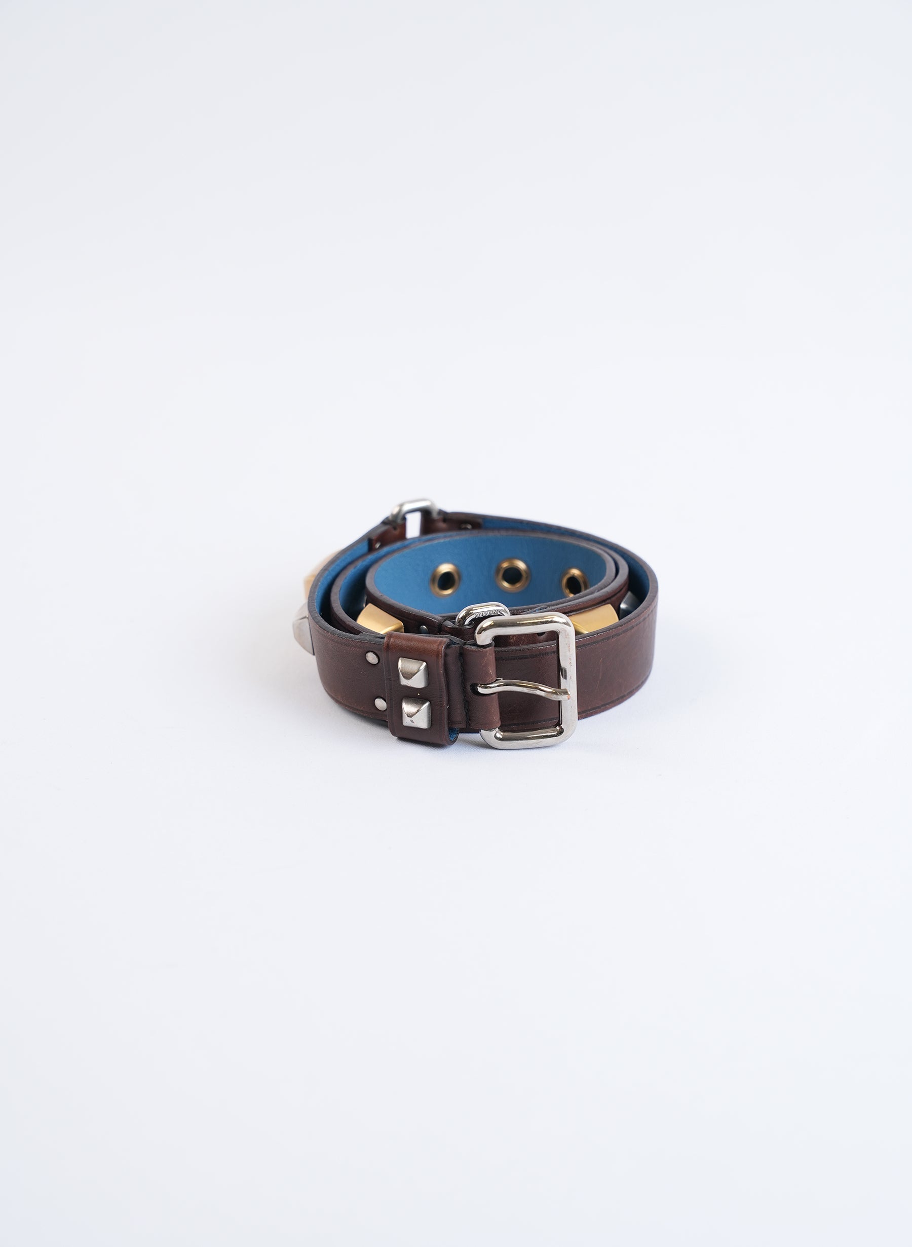Prada Studded Leather Belt
