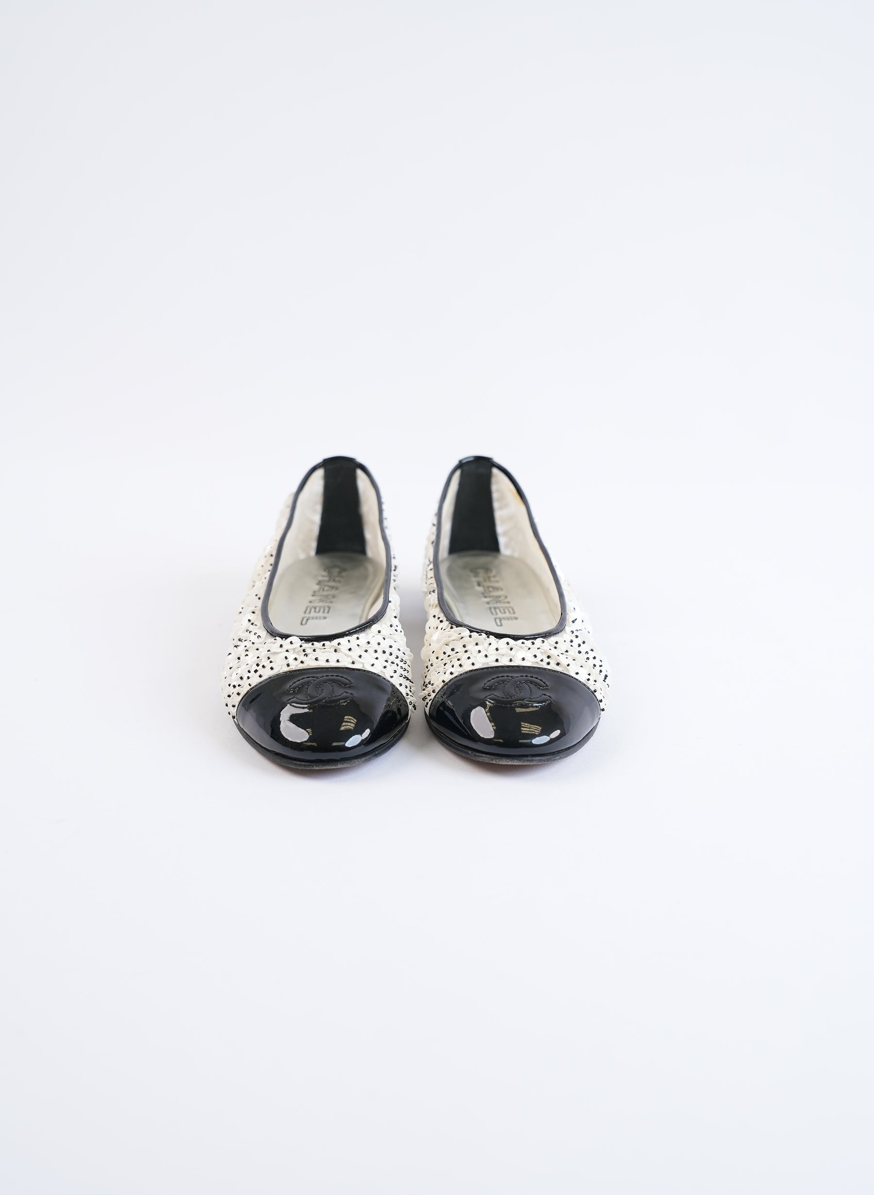 Chanel Sequin Coco Ballet Flats