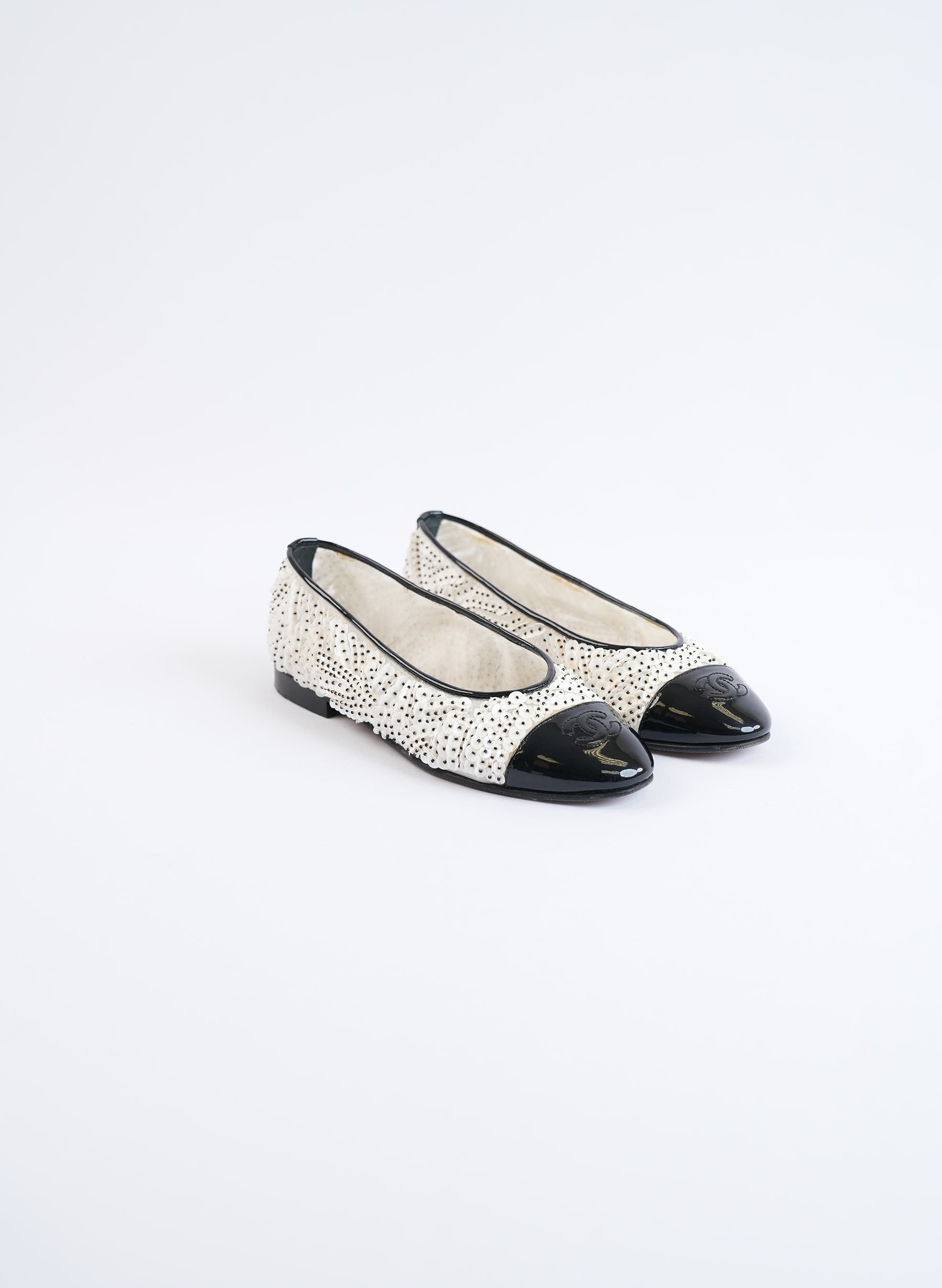 Chanel Sequin Coco Ballet Flats