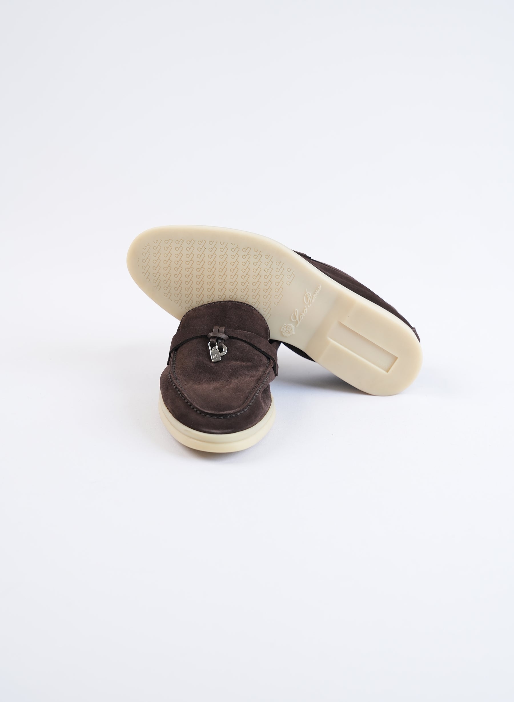 Loro Piana Brown Summer Charm Walk Loafers