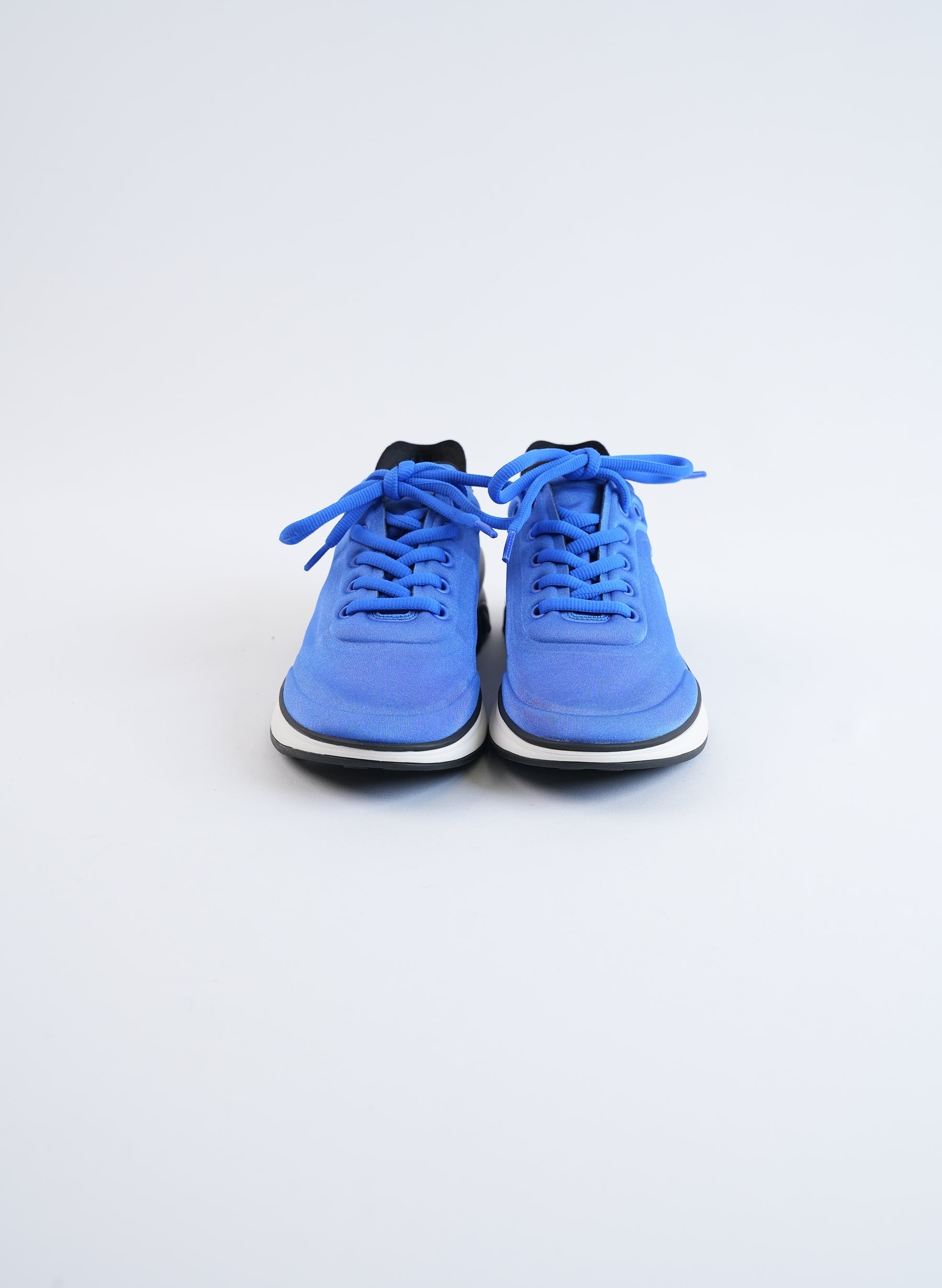 Chanel Blue Interlocking CC Logo Sneakers