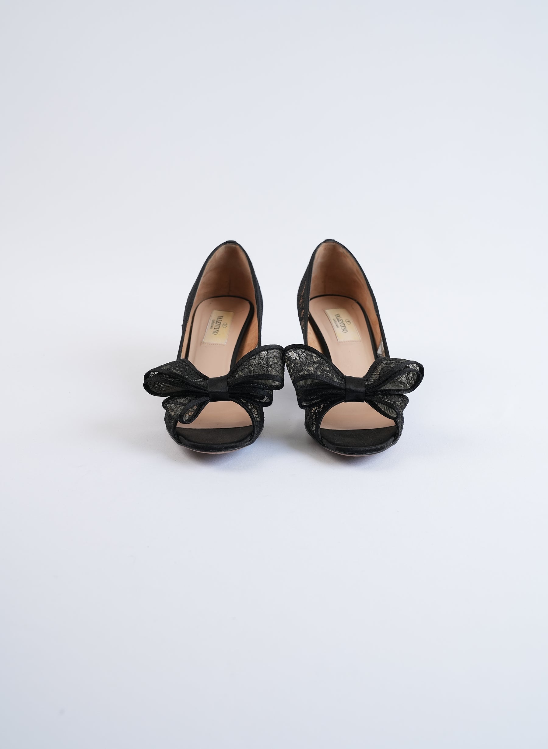 Valentino Lace Bow Pumps