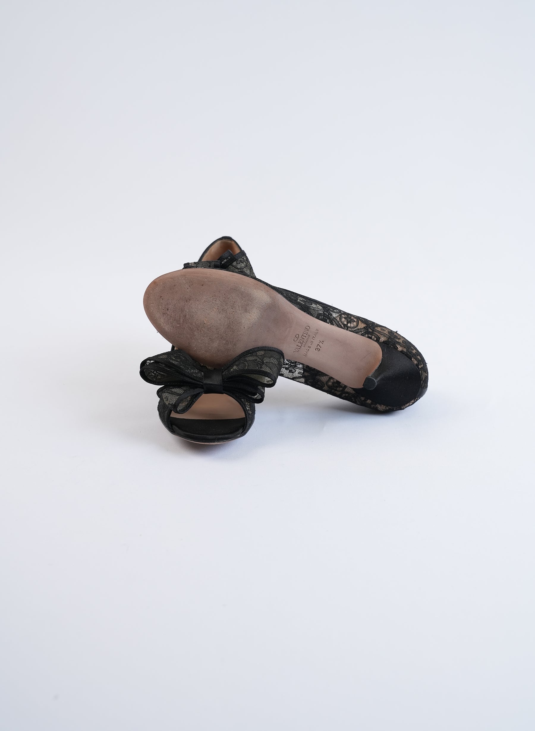 Valentino Lace Bow Pumps