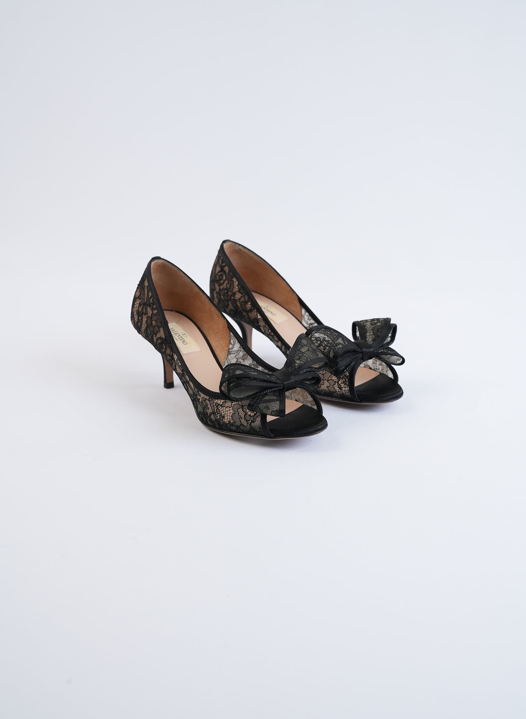 Valentino Lace Bow Pumps