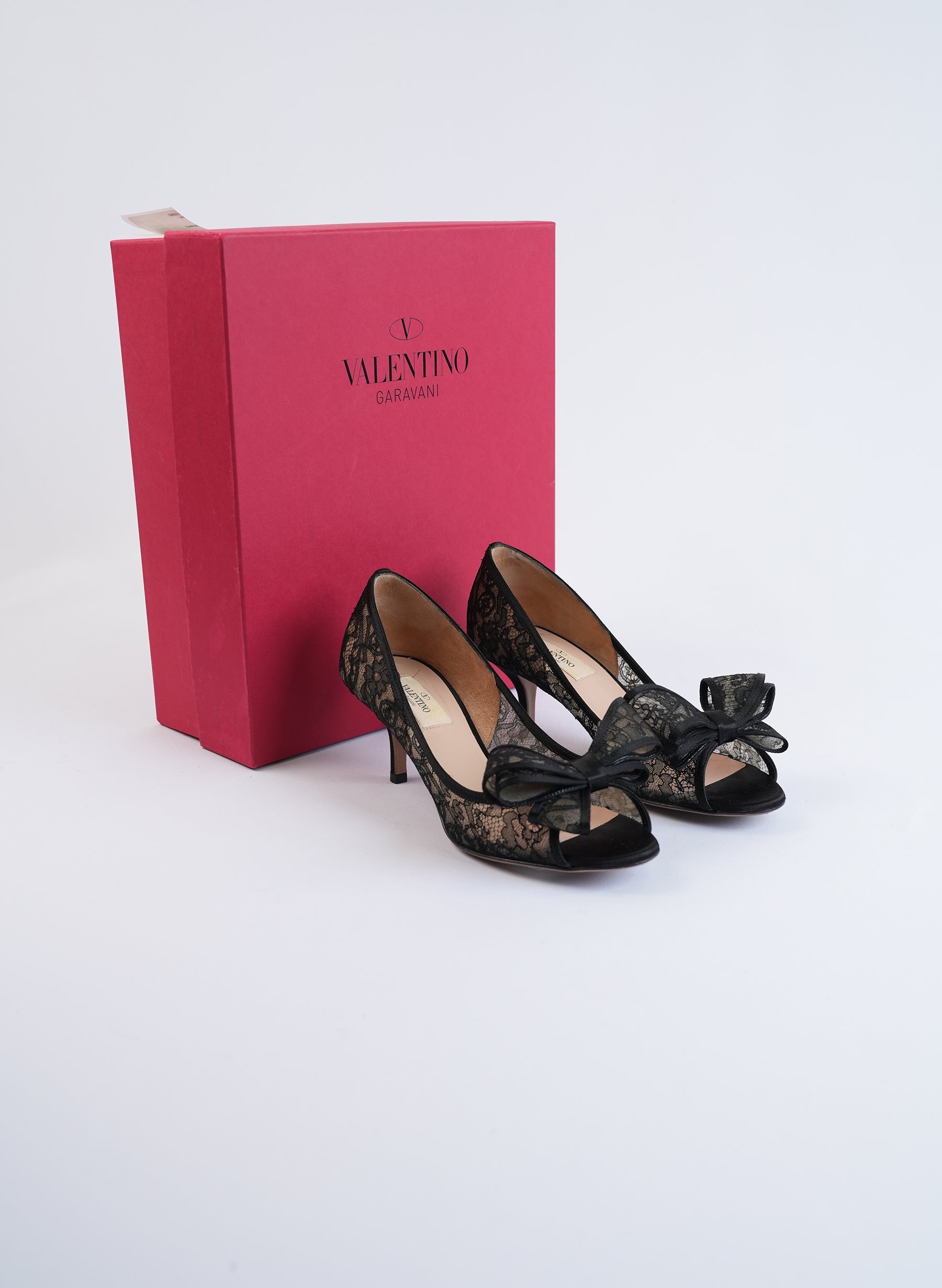 Valentino Lace Bow Pumps