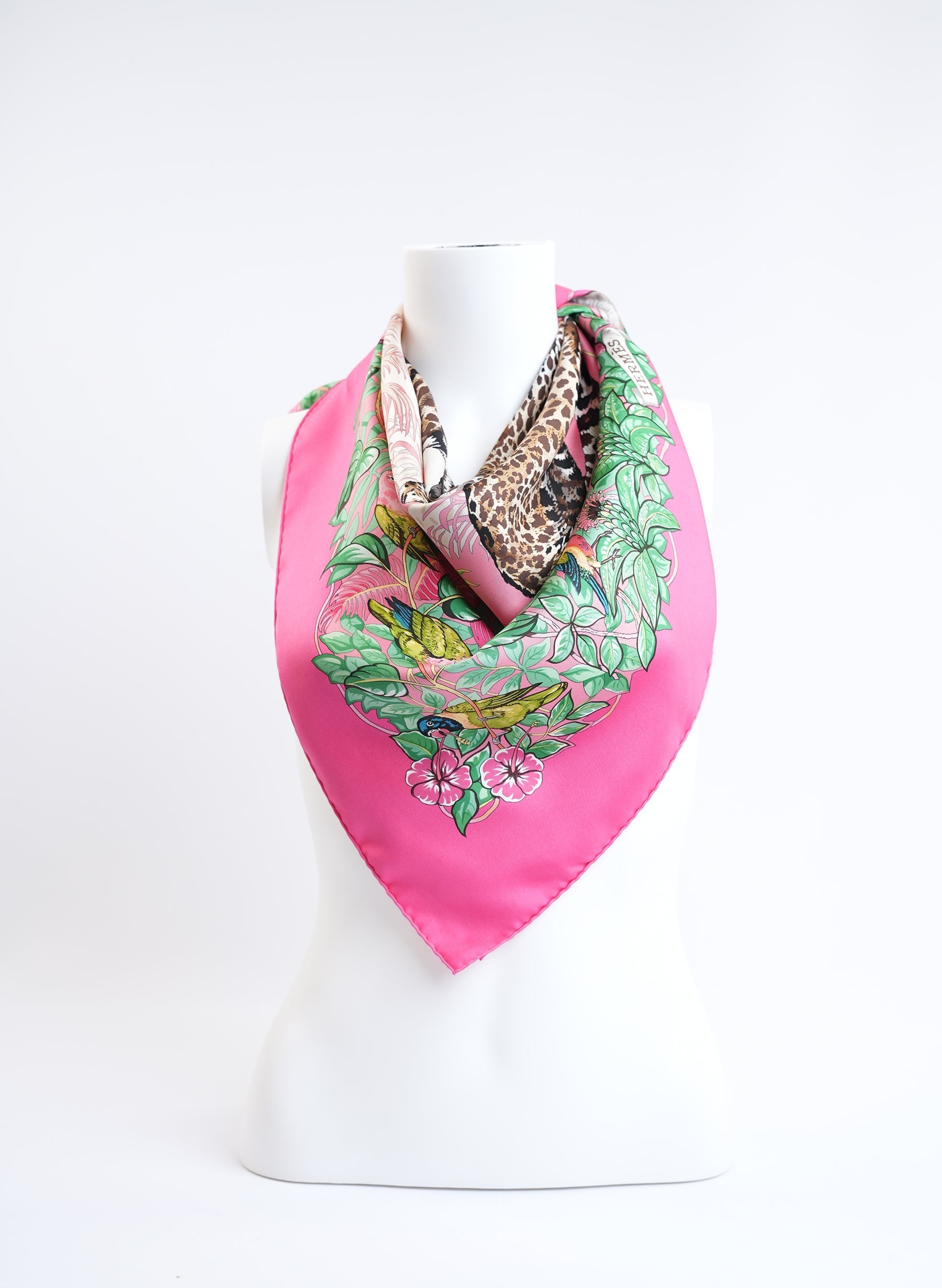 Hermes Jungle Love Forever Scarf 90