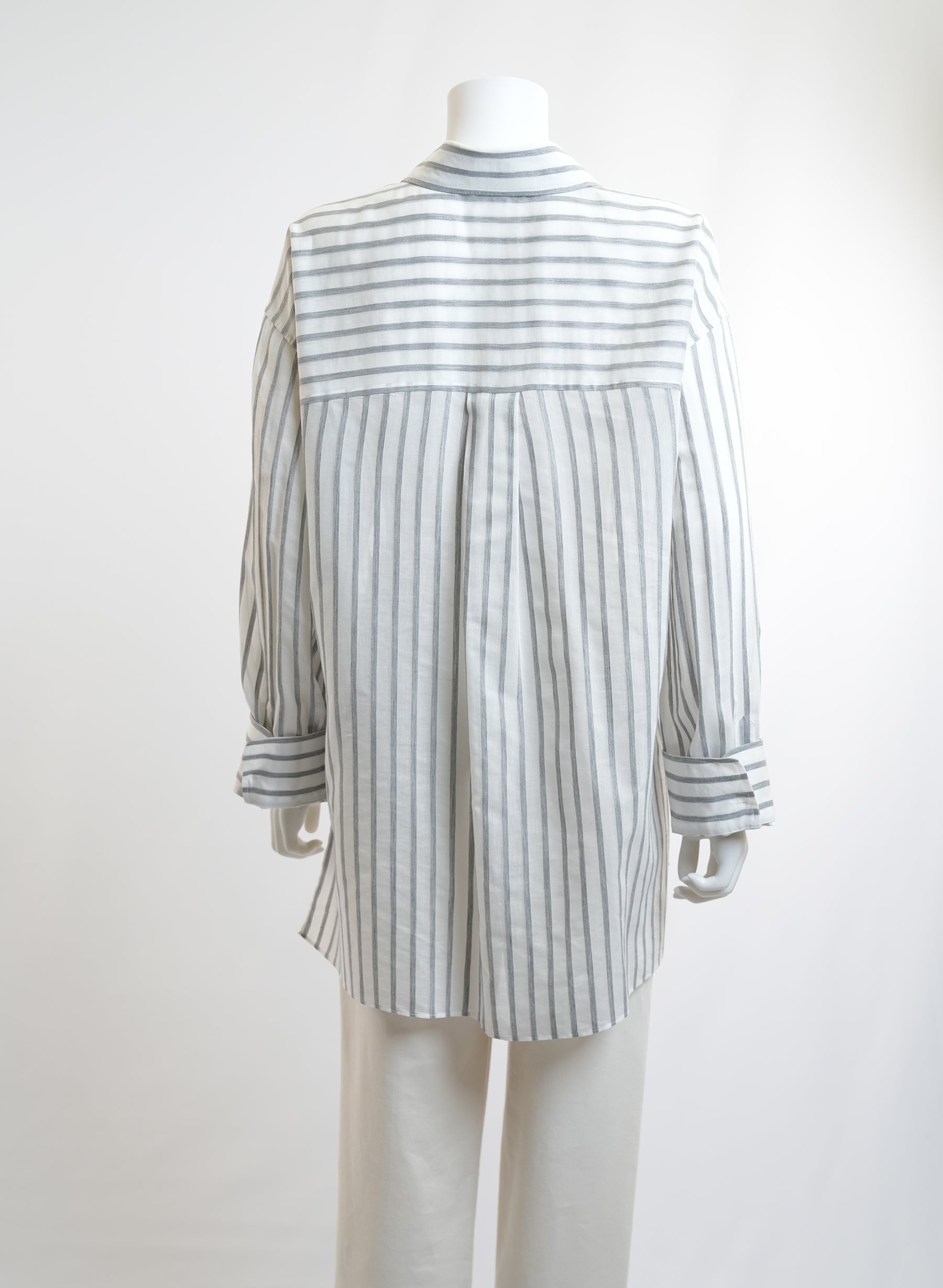 Brunello Cucinelli Striped Cotton Button Up