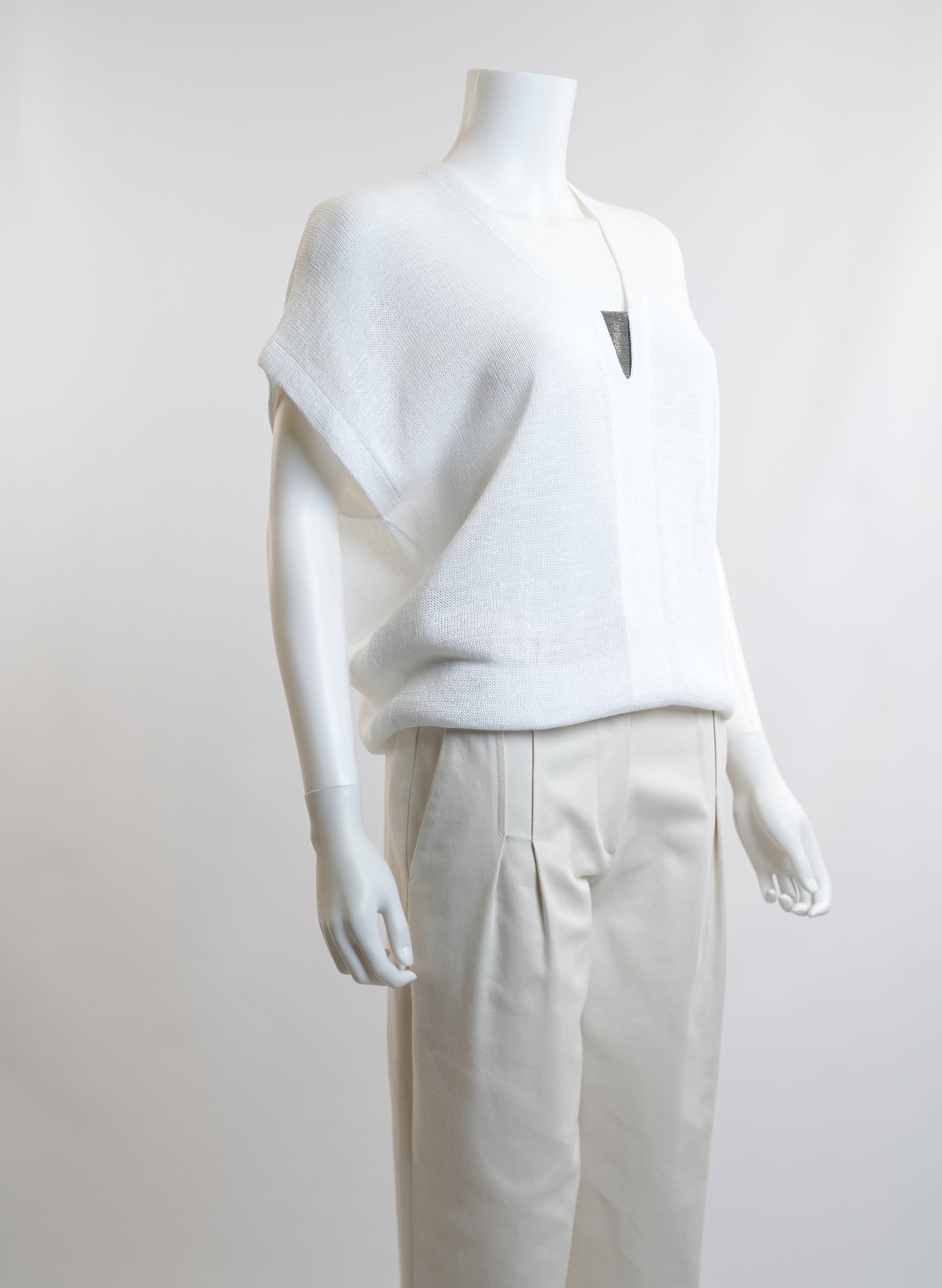 Brunello Cucinelli White Sweater