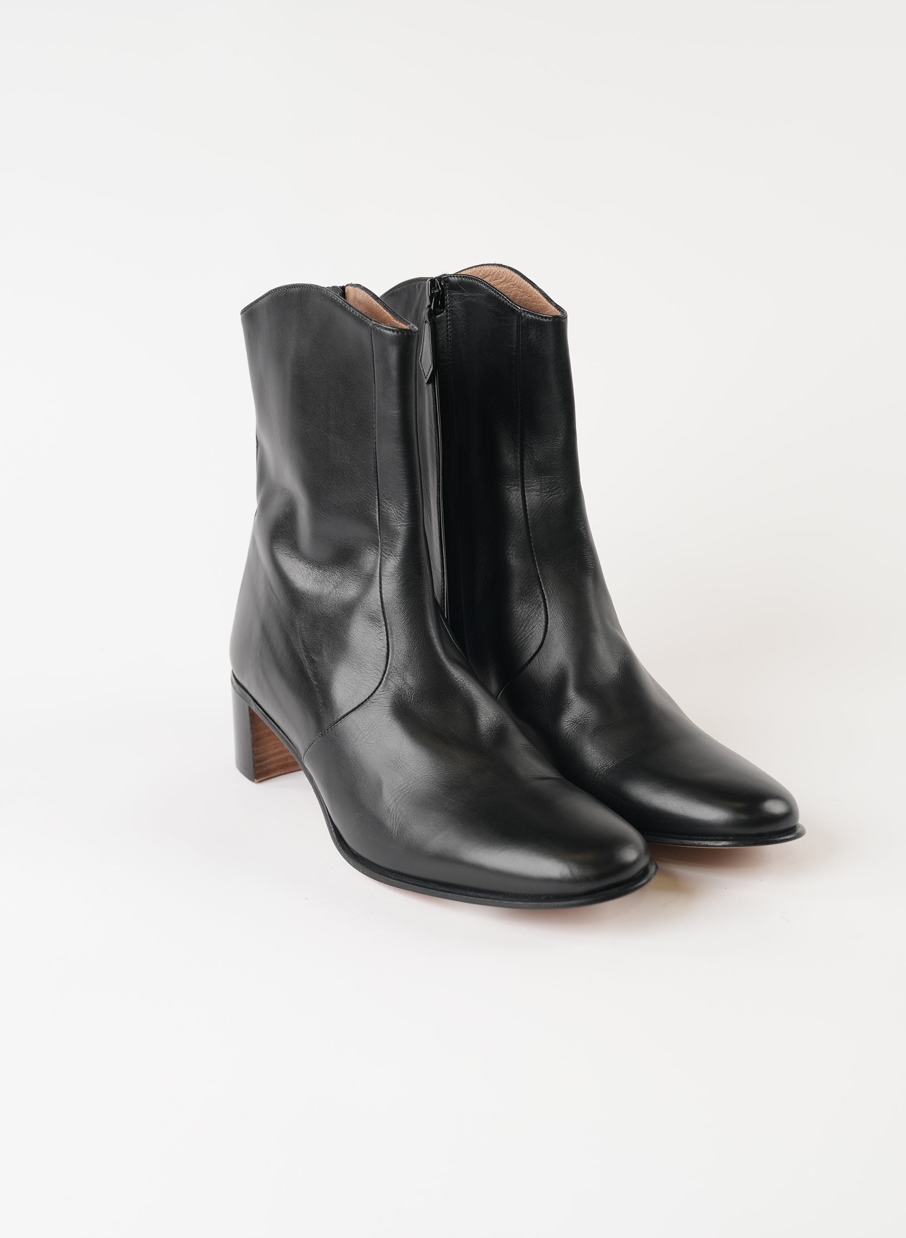 Hermès Leather Western Boots