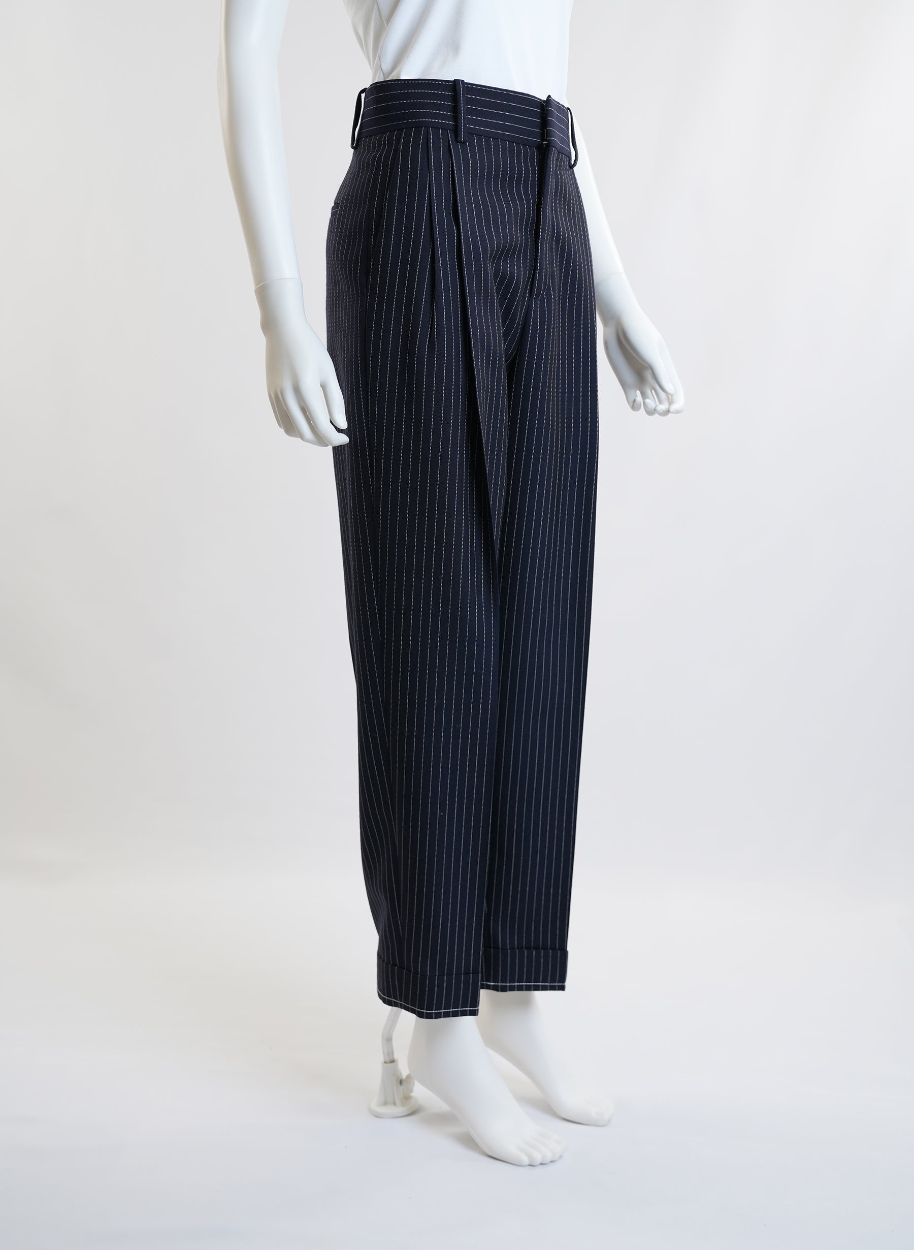Chloe Navy Pinstrip Pants