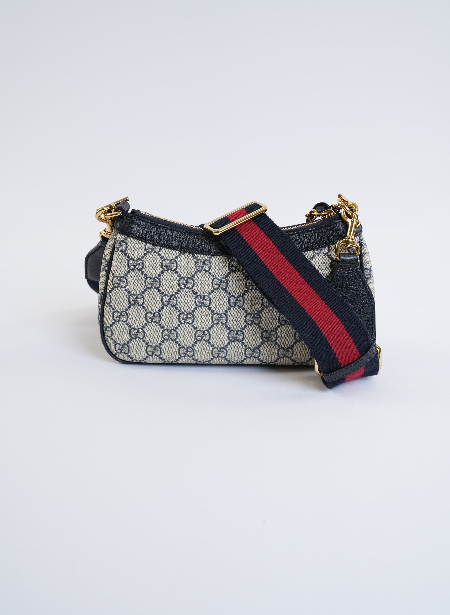 Gucci Ophidia Leather Trimmed Shoulder Bag