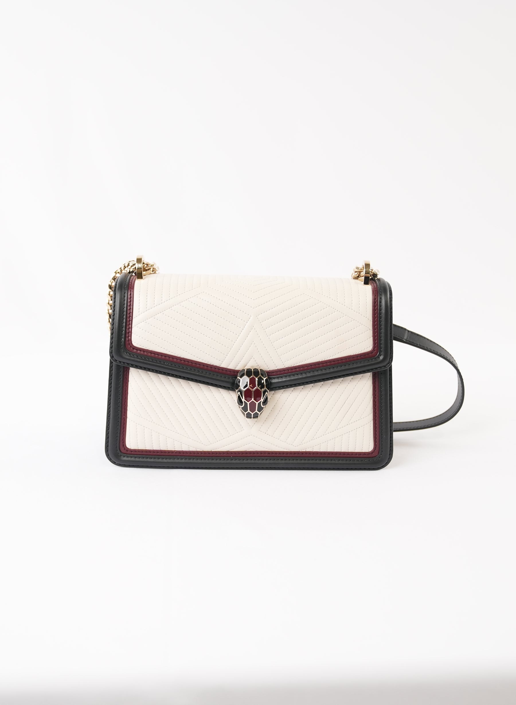 Bvlgari Serpenti Leather Handbag