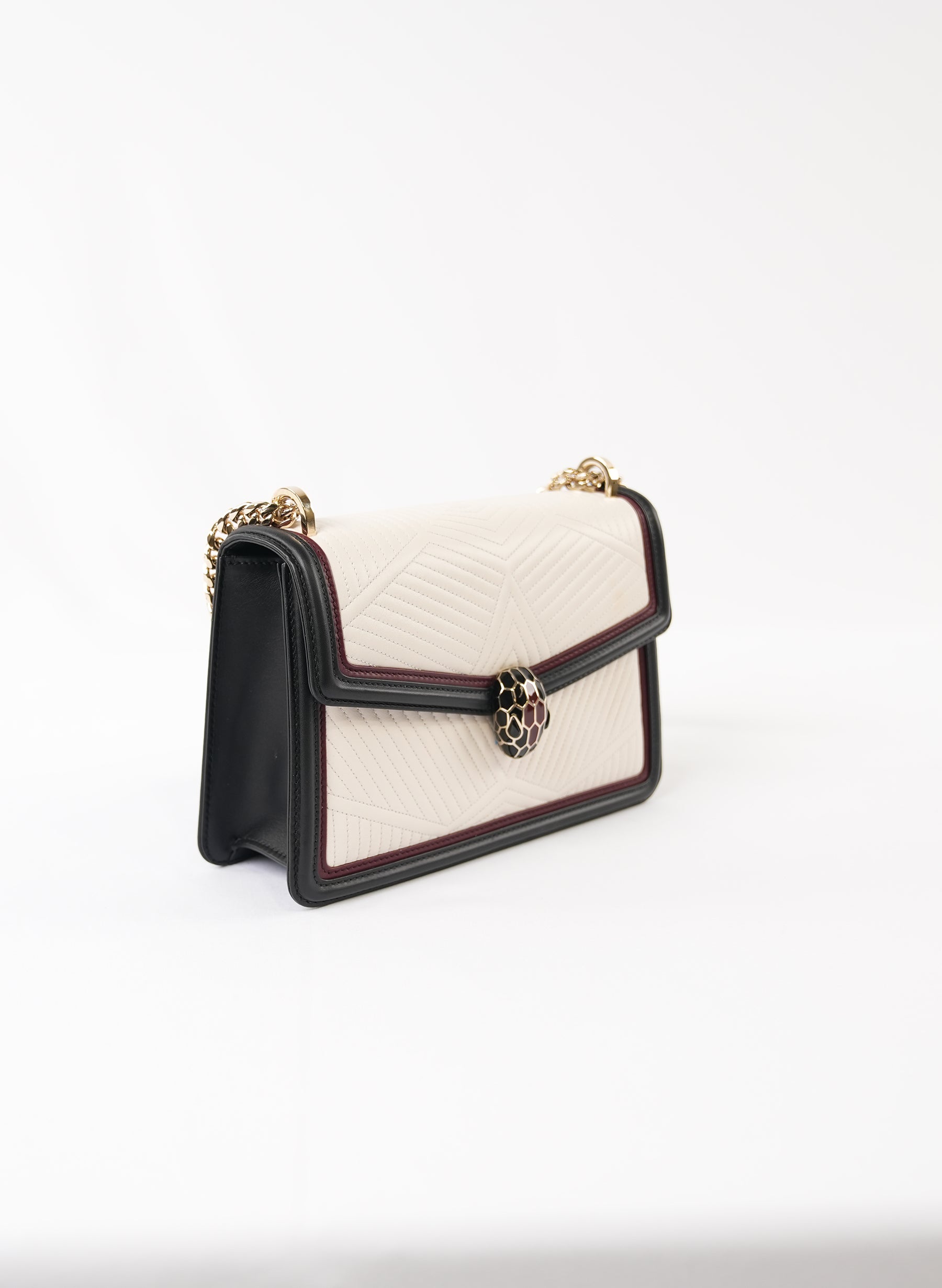 Bvlgari Serpenti Leather Handbag