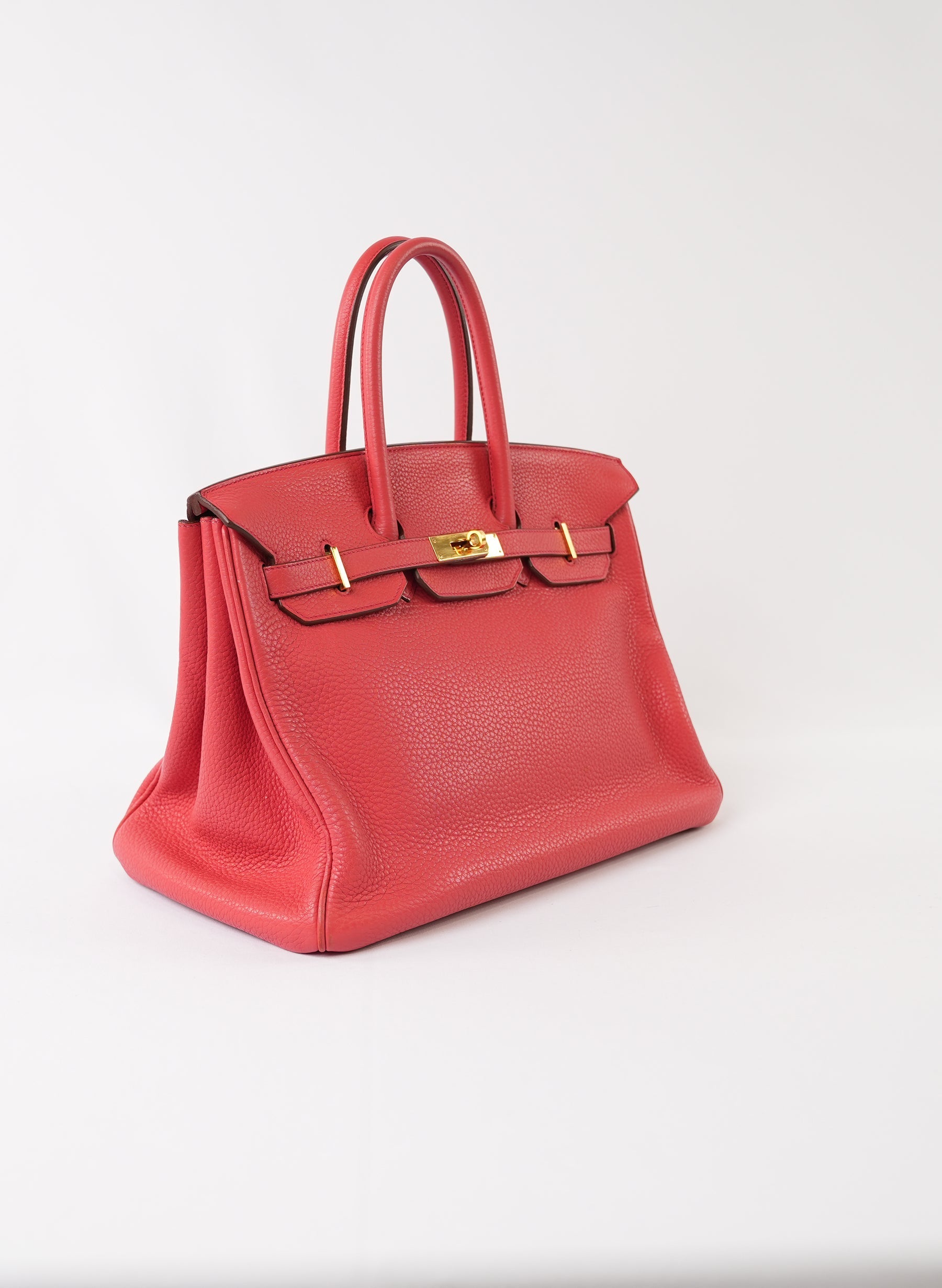 Hermès Rouge Casaque Togo Leather Gold Finish Birkin Bag
