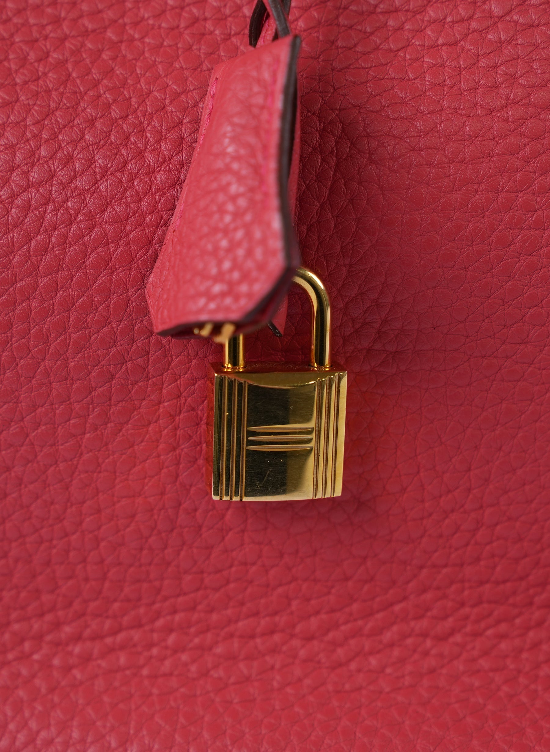 Hermès Rouge Casaque Togo Leather Gold Finish Birkin Bag