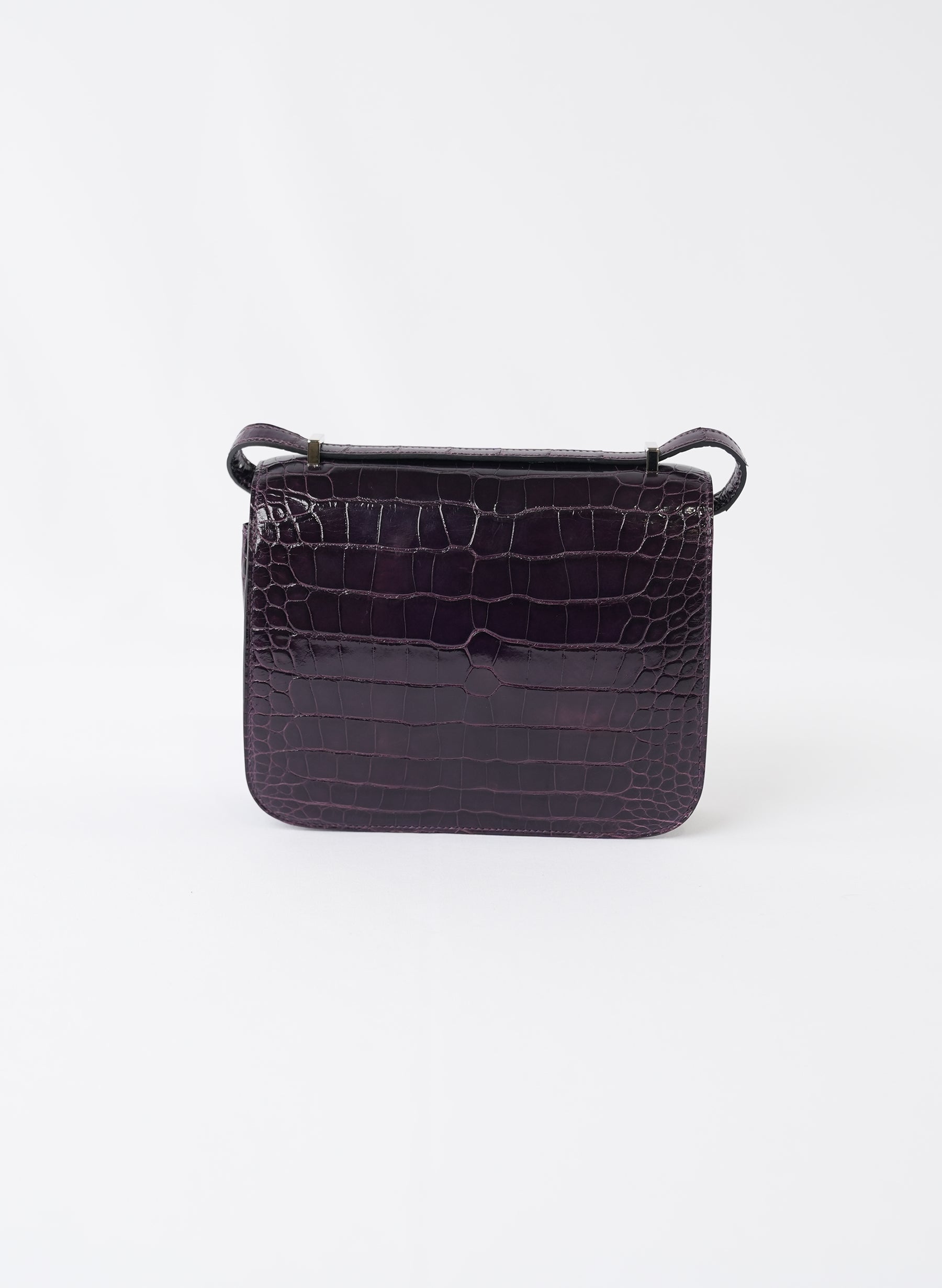 Hermès Constance Blue Marine Alligator Palladium Hardware
