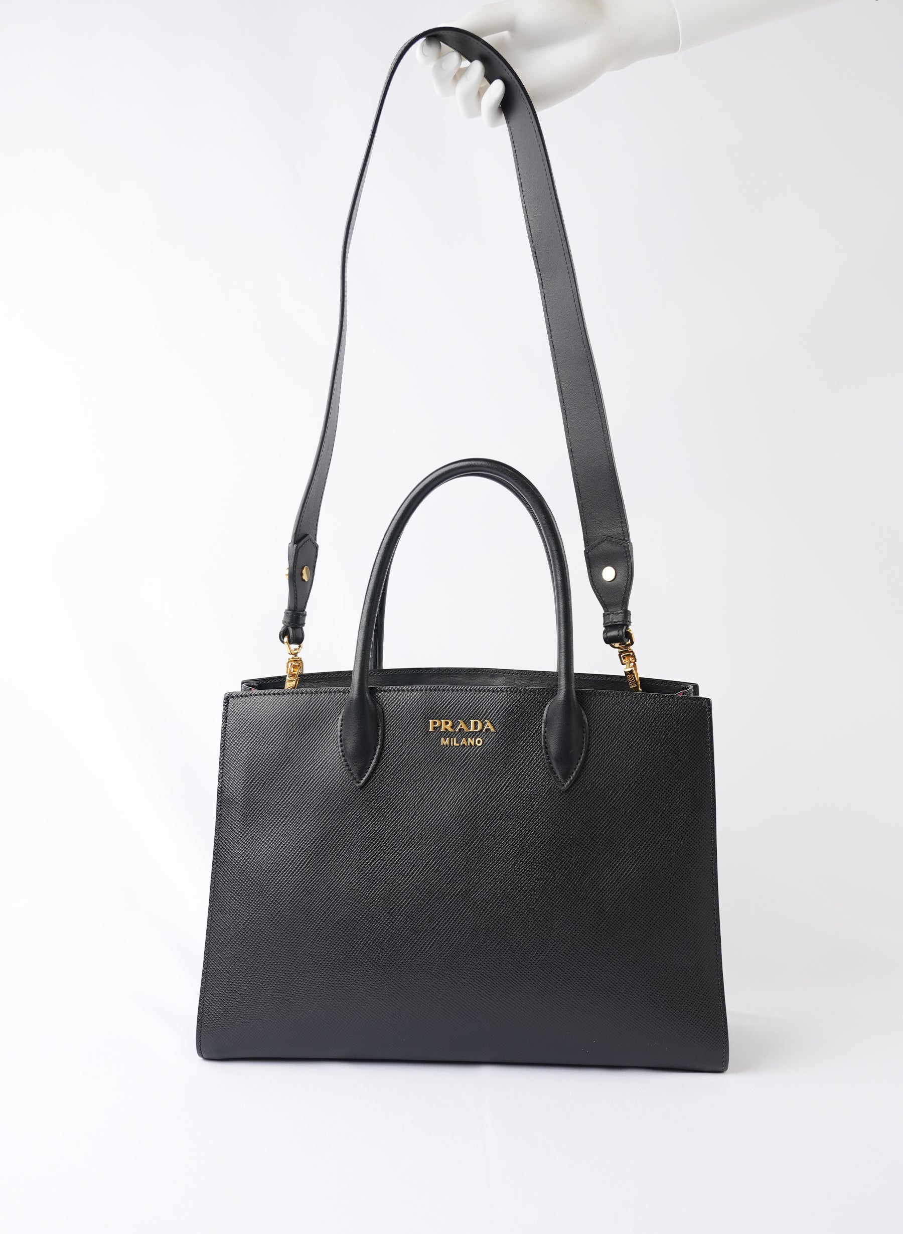 Prada Saffiano Leather Bibliotheque Tote