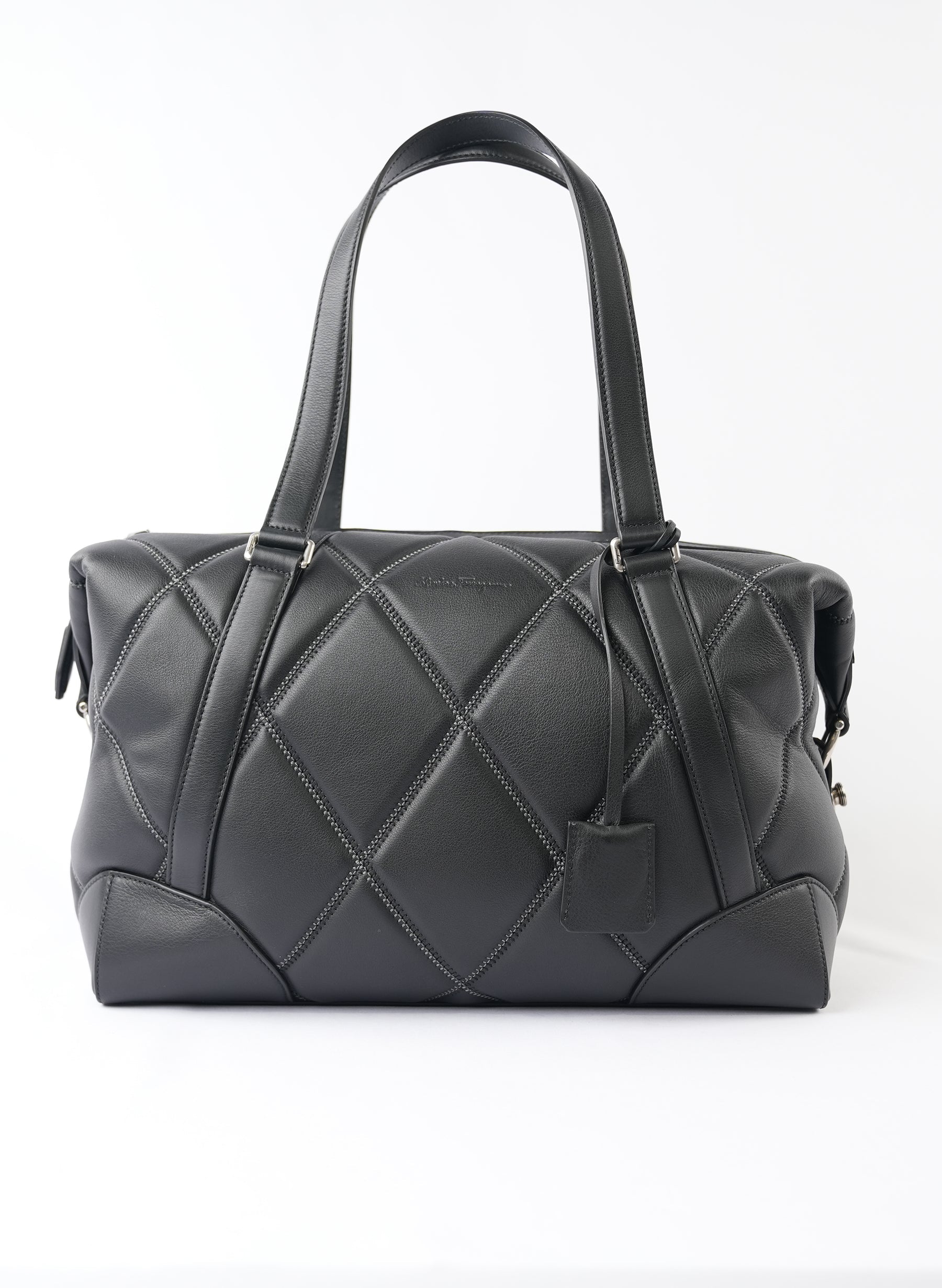 Salvatore Ferragamo Quilted Leather Tote Bag