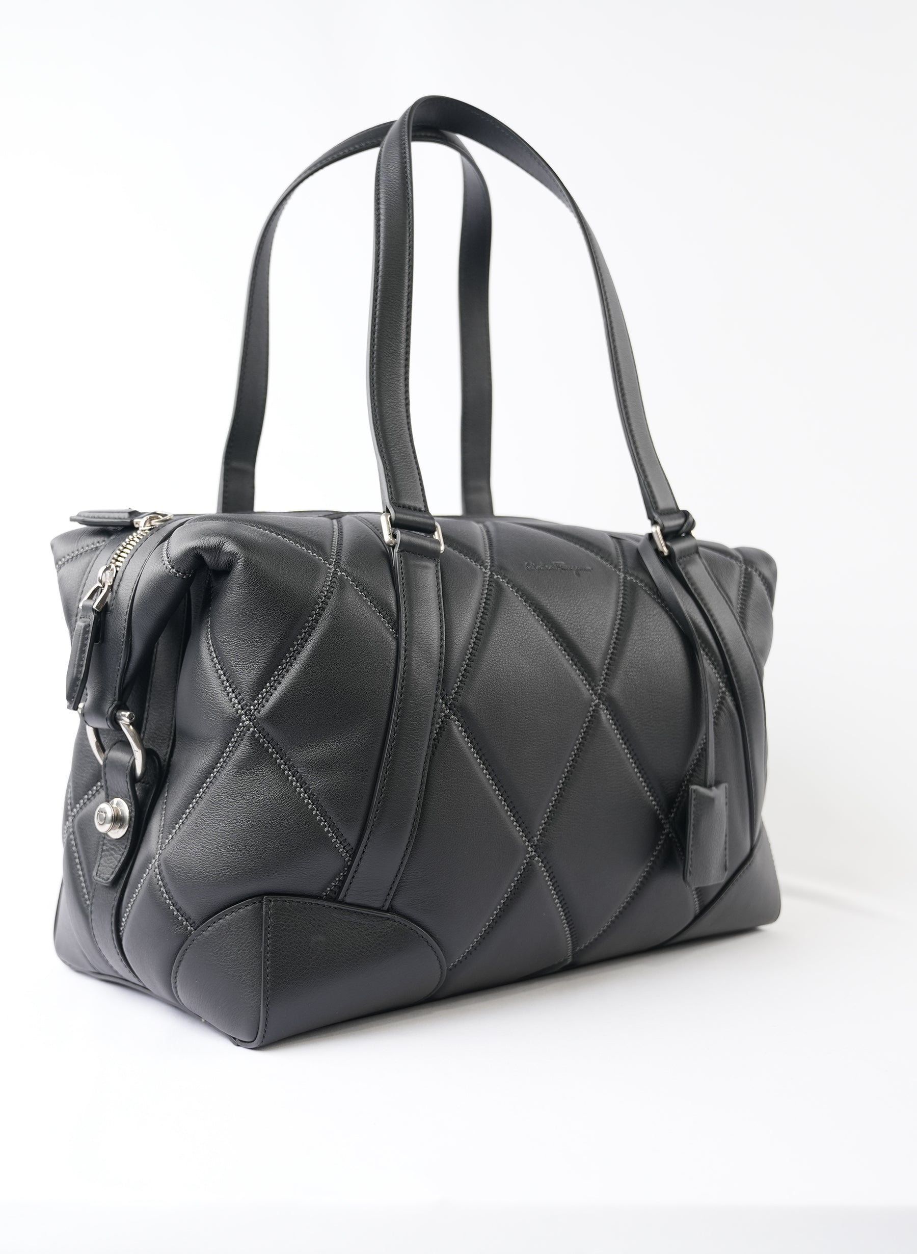 Salvatore Ferragamo Quilted Leather Tote Bag