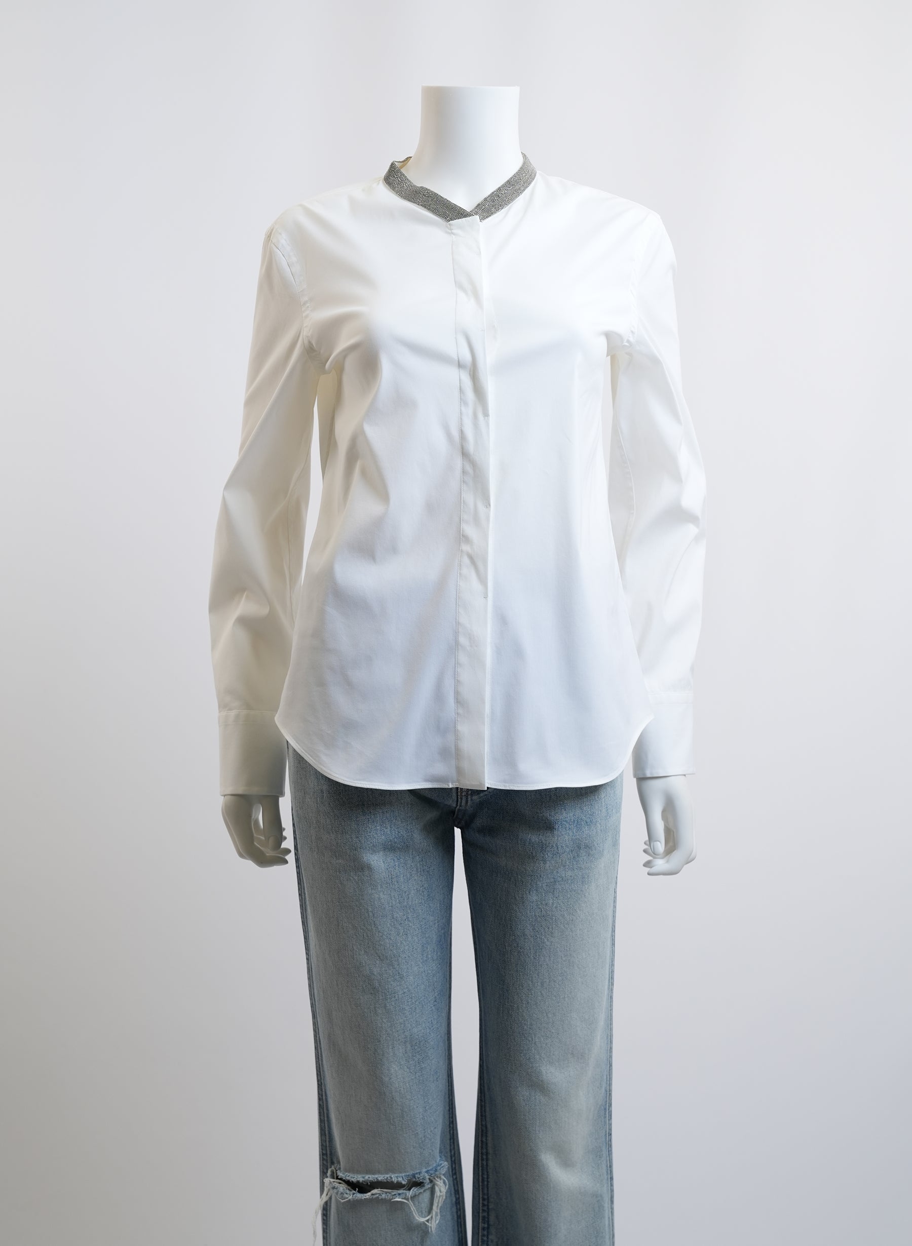 Brunello Cucinelli White Button Up