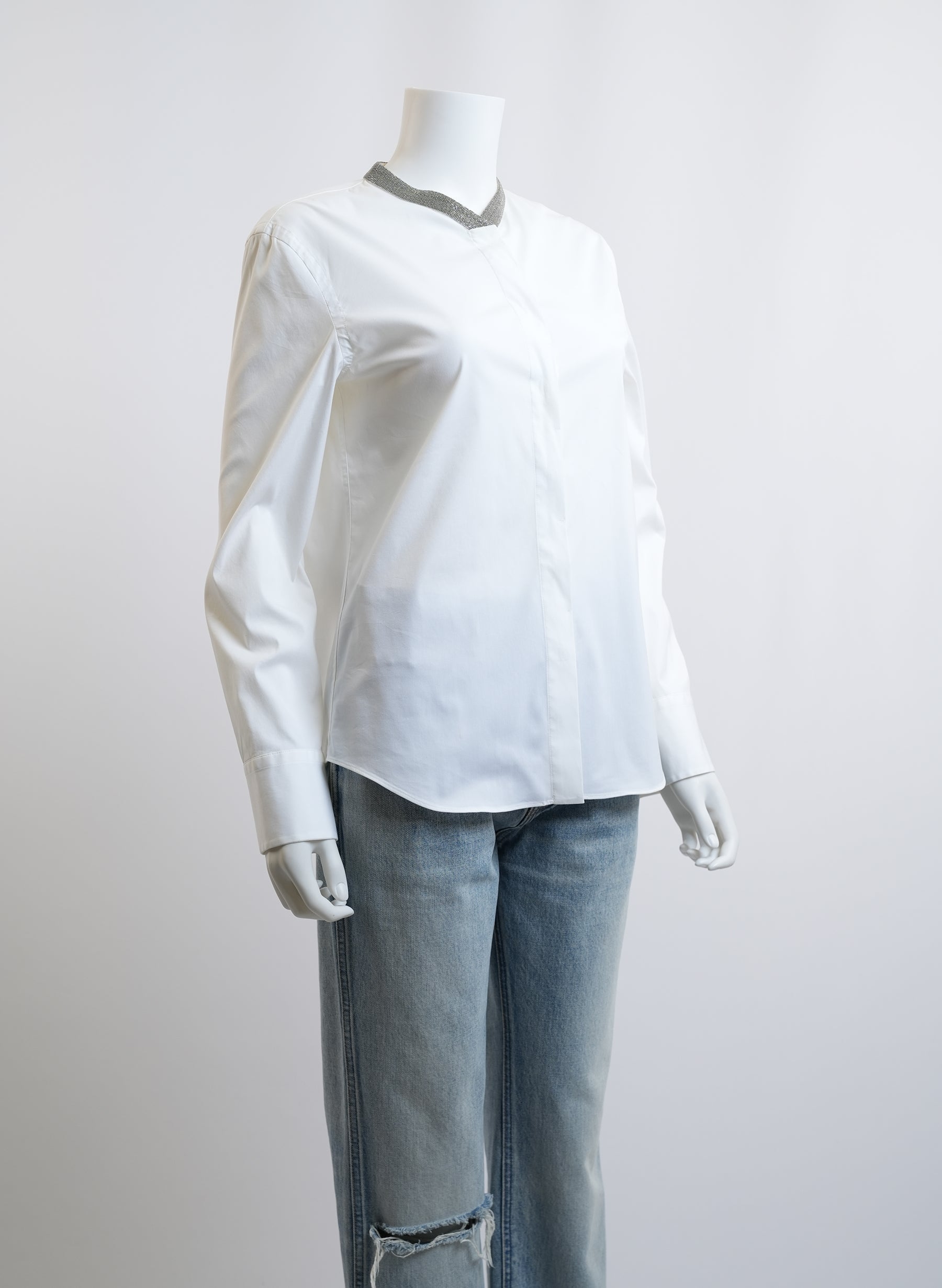 Brunello Cucinelli White Button Up