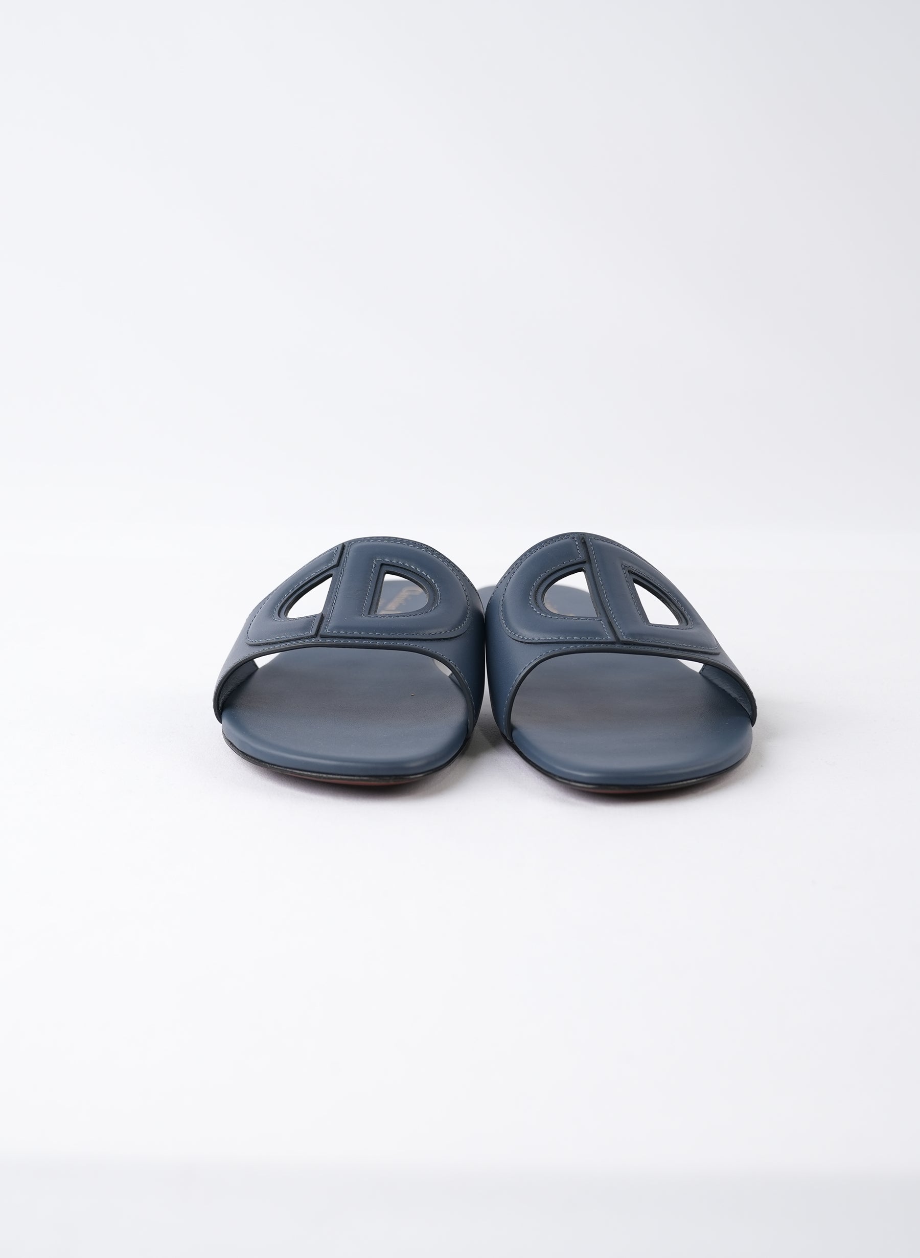 Christian Dior Calfskin D-Club Mule Sandals
