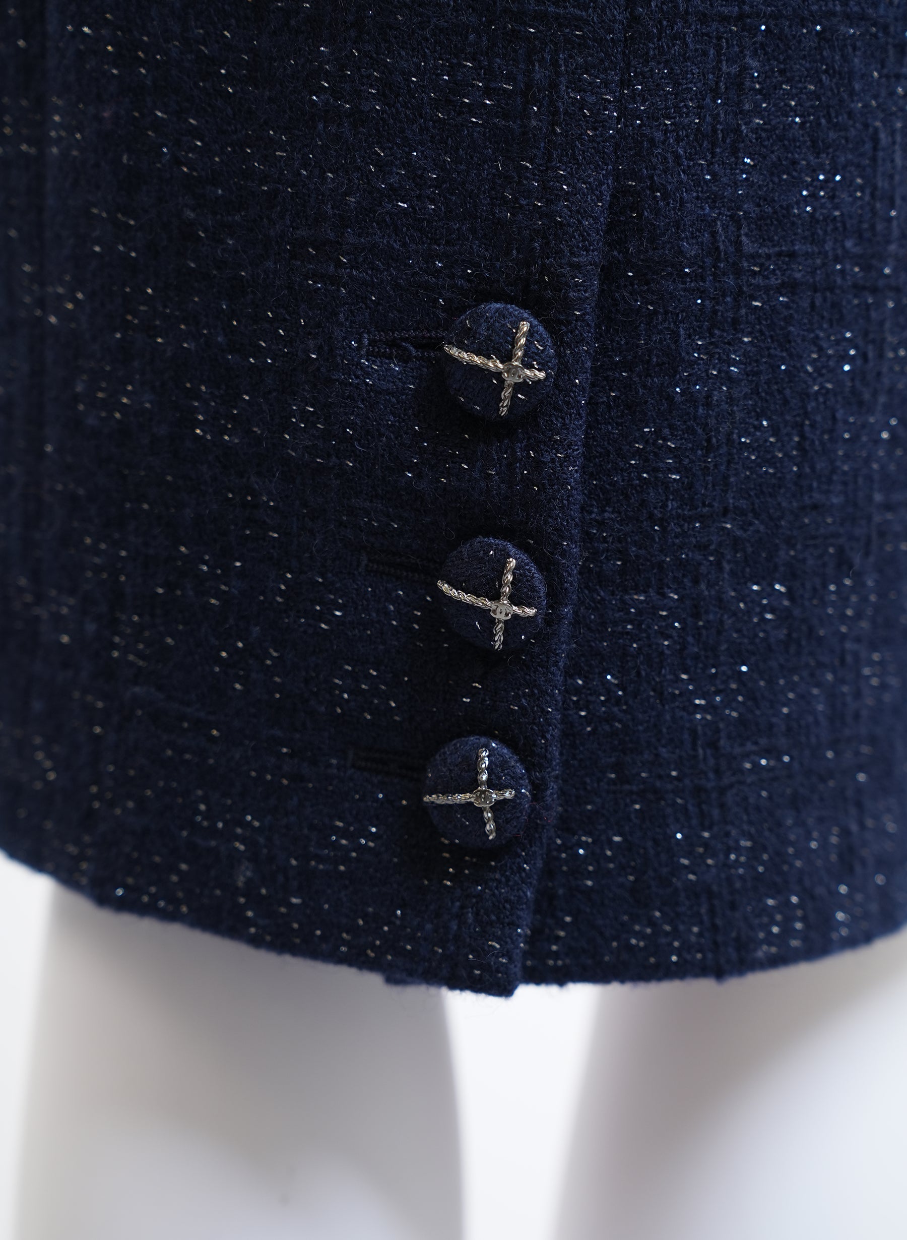 Chanel Navy Sleeveless Dress
