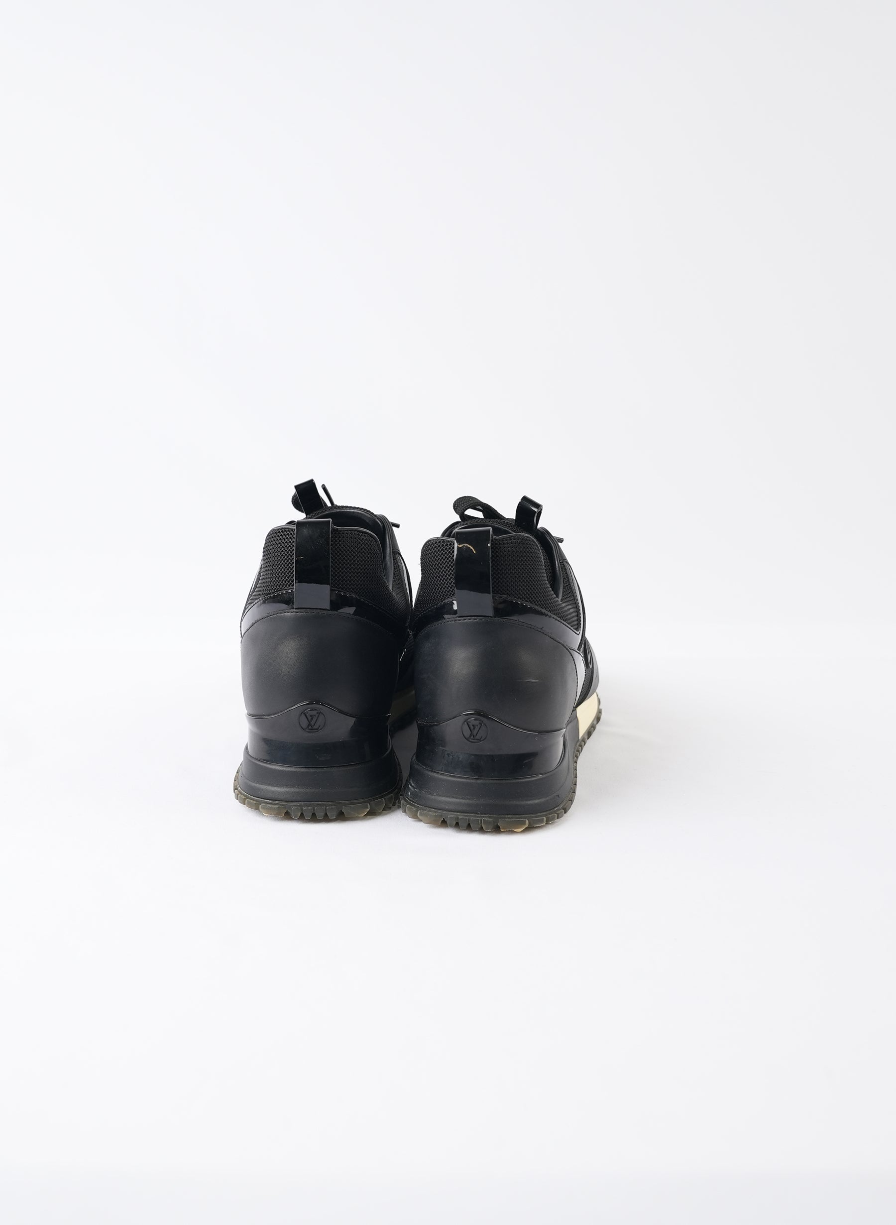 Louis Vuitton Leather Mesh Accents Sneakers