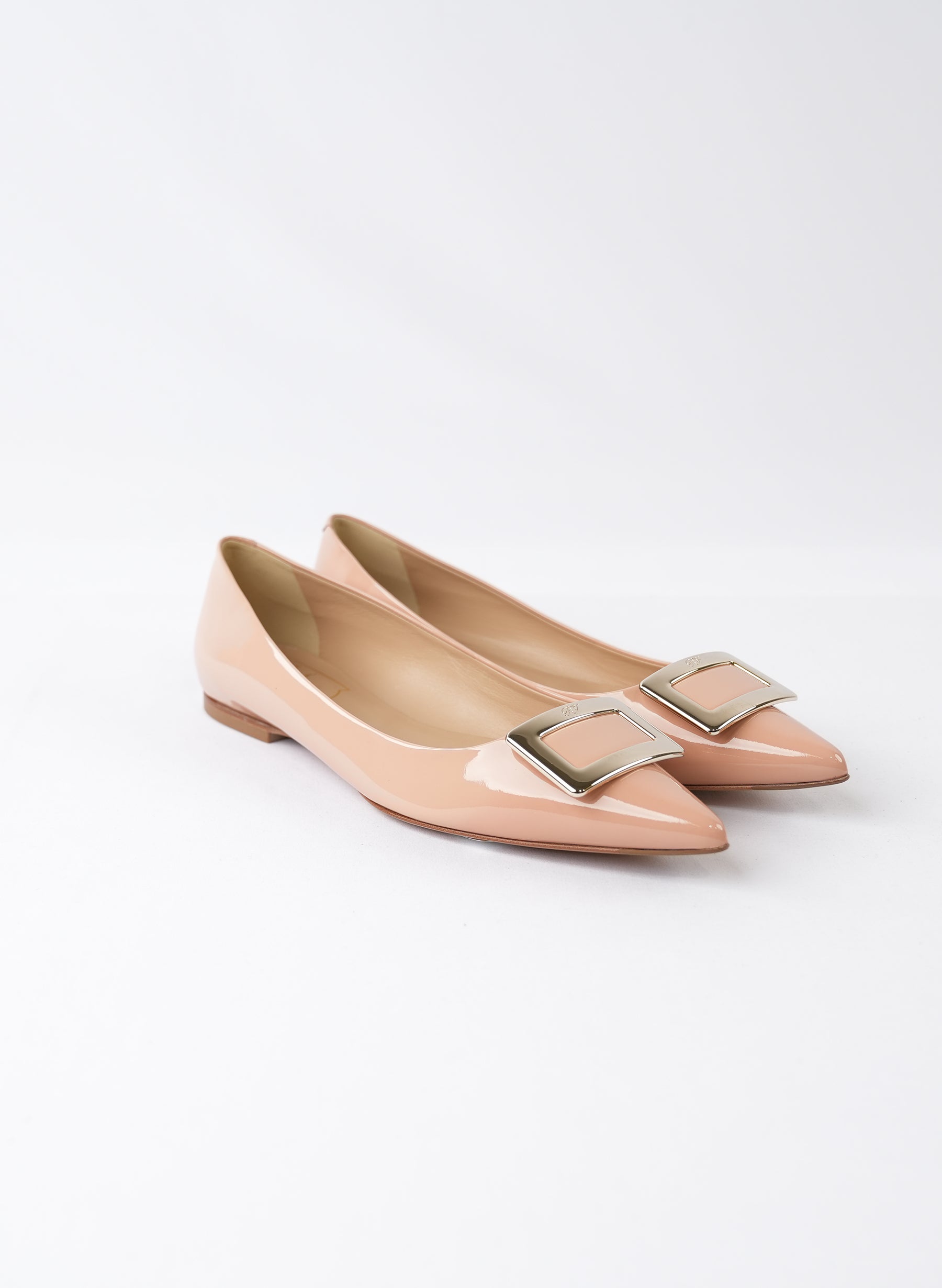 Roger Vivier Leather Ballet Flats