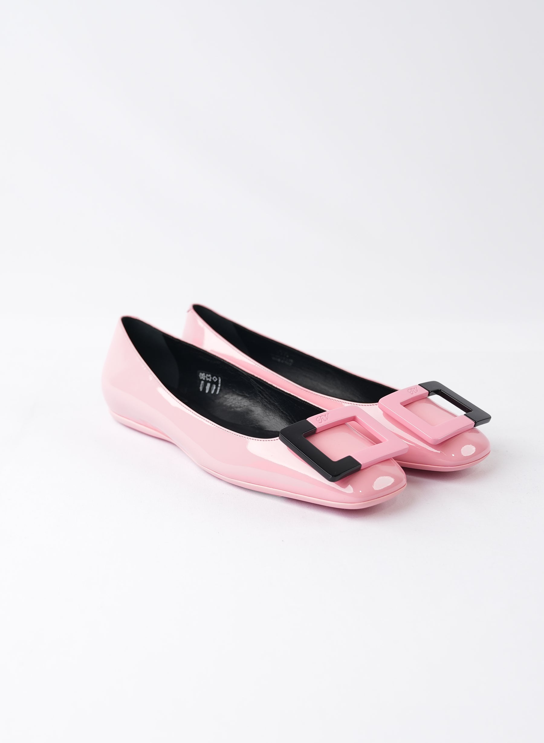 Roger Vivier Two-Tone Buckle Flats