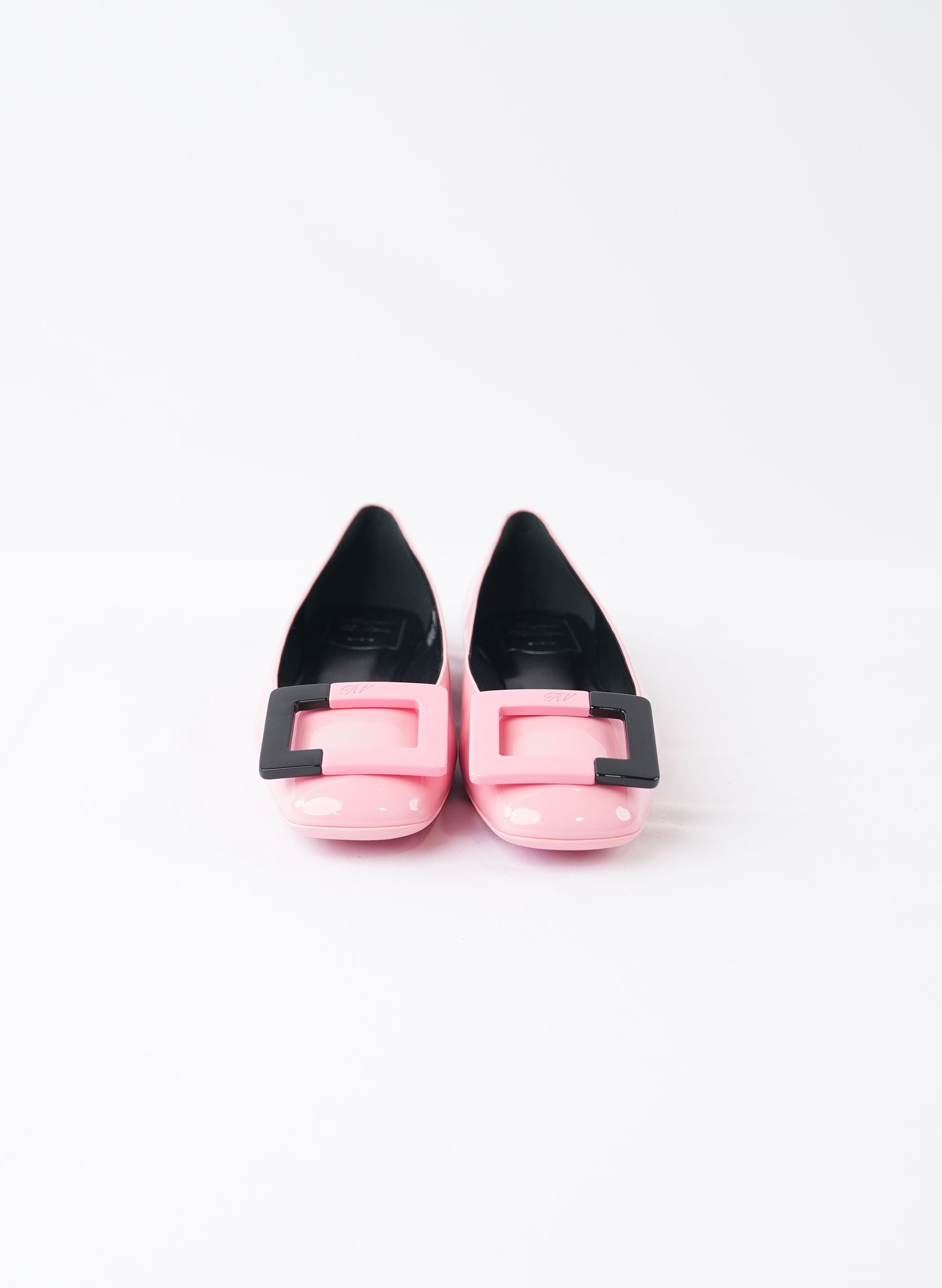 Roger Vivier Two-Tone Buckle Flats