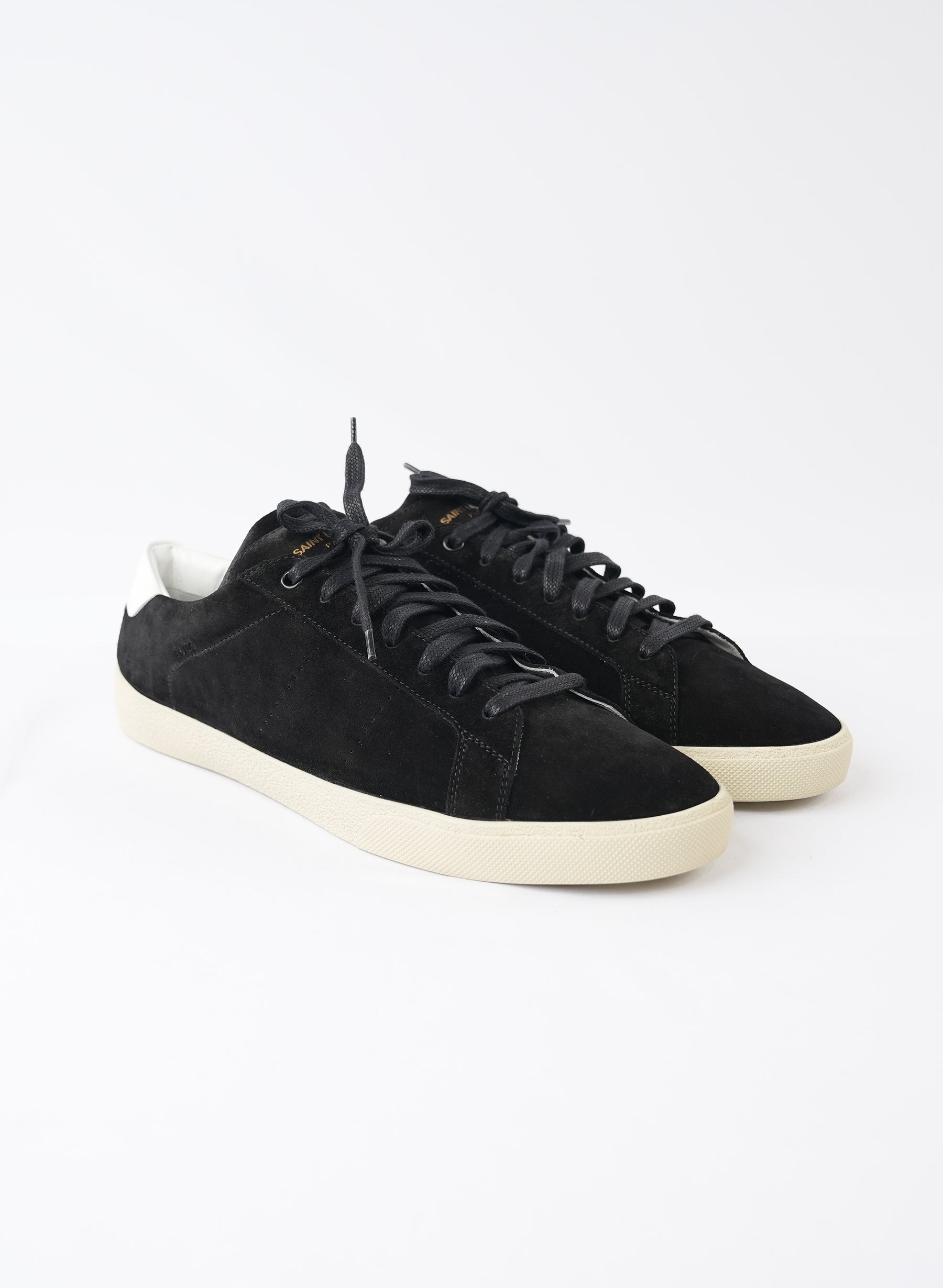 Saint Laurent Classic Court Suede Low Top Trainers