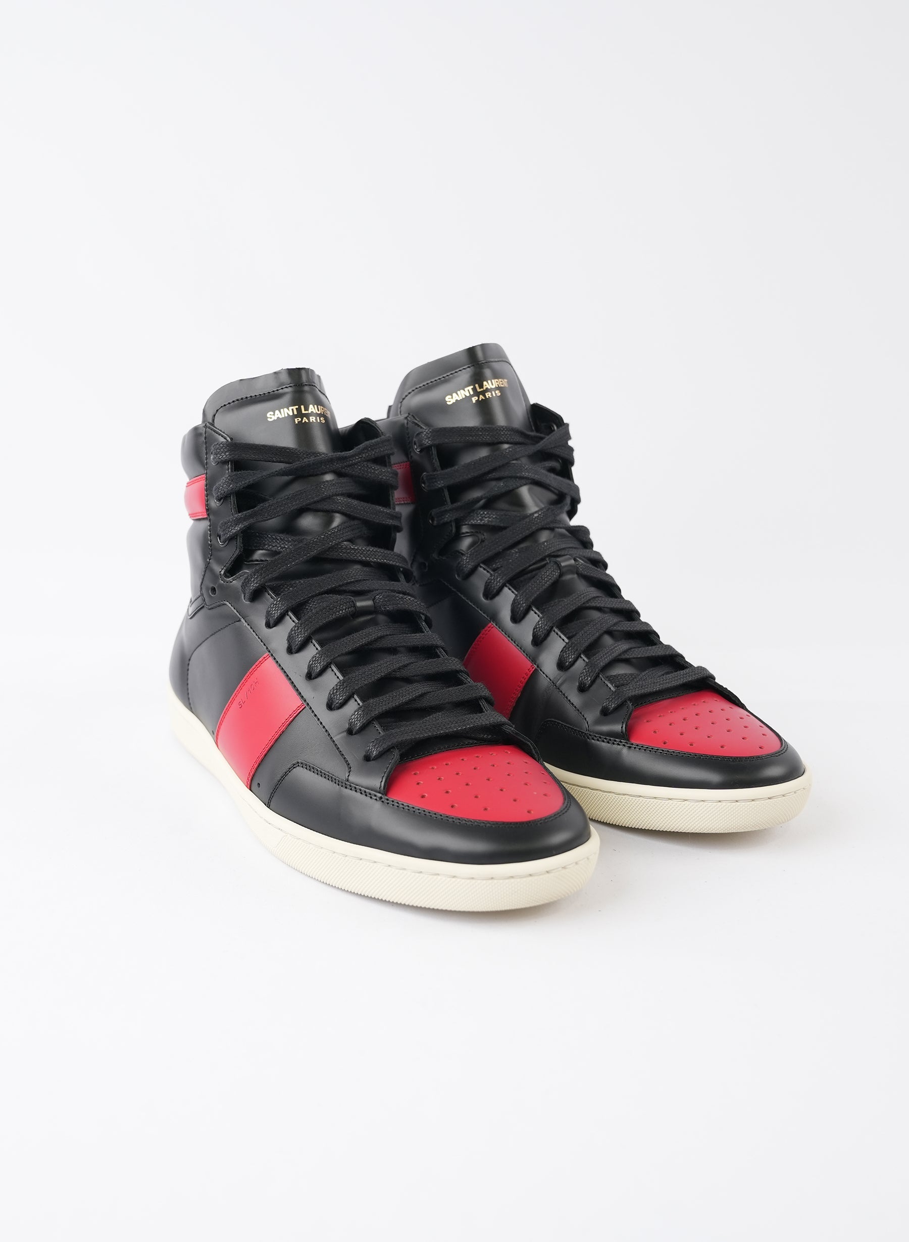 Saint Laurent Classic Court High Top Sneakers