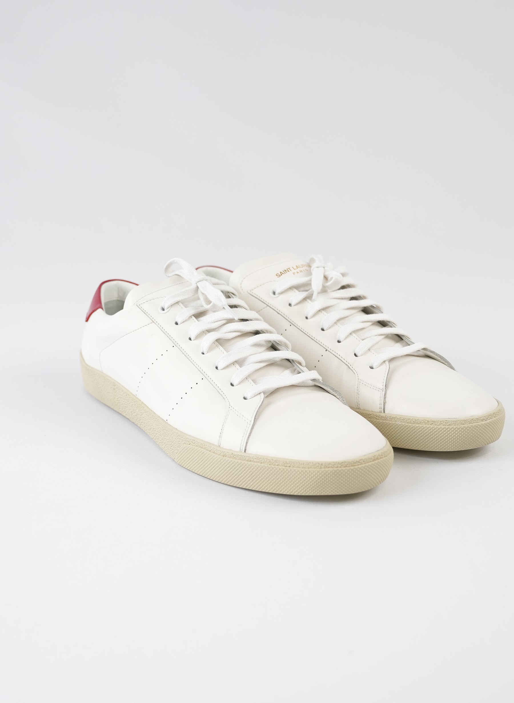 Saint Laurent Leather Low Top Sneakers