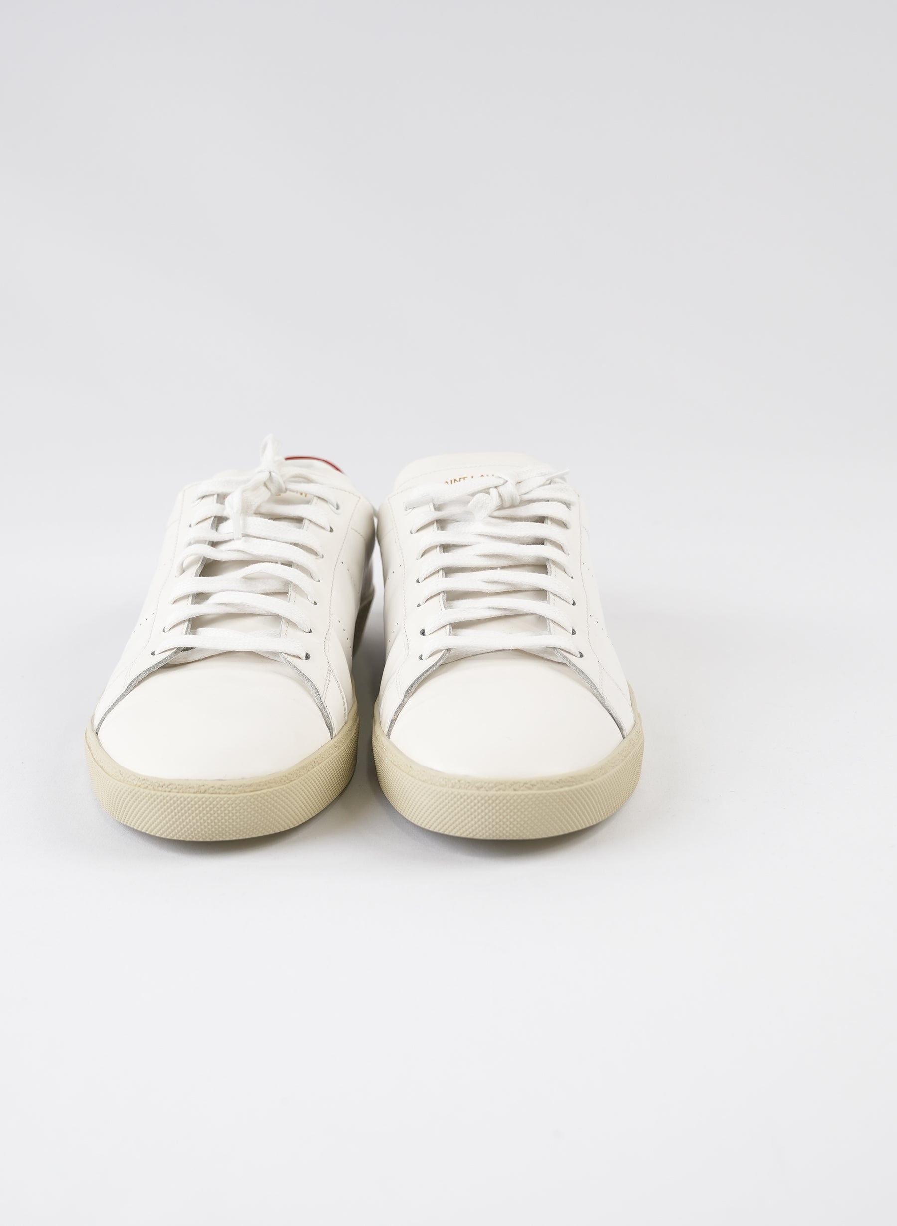 Saint Laurent Leather Low Top Sneakers