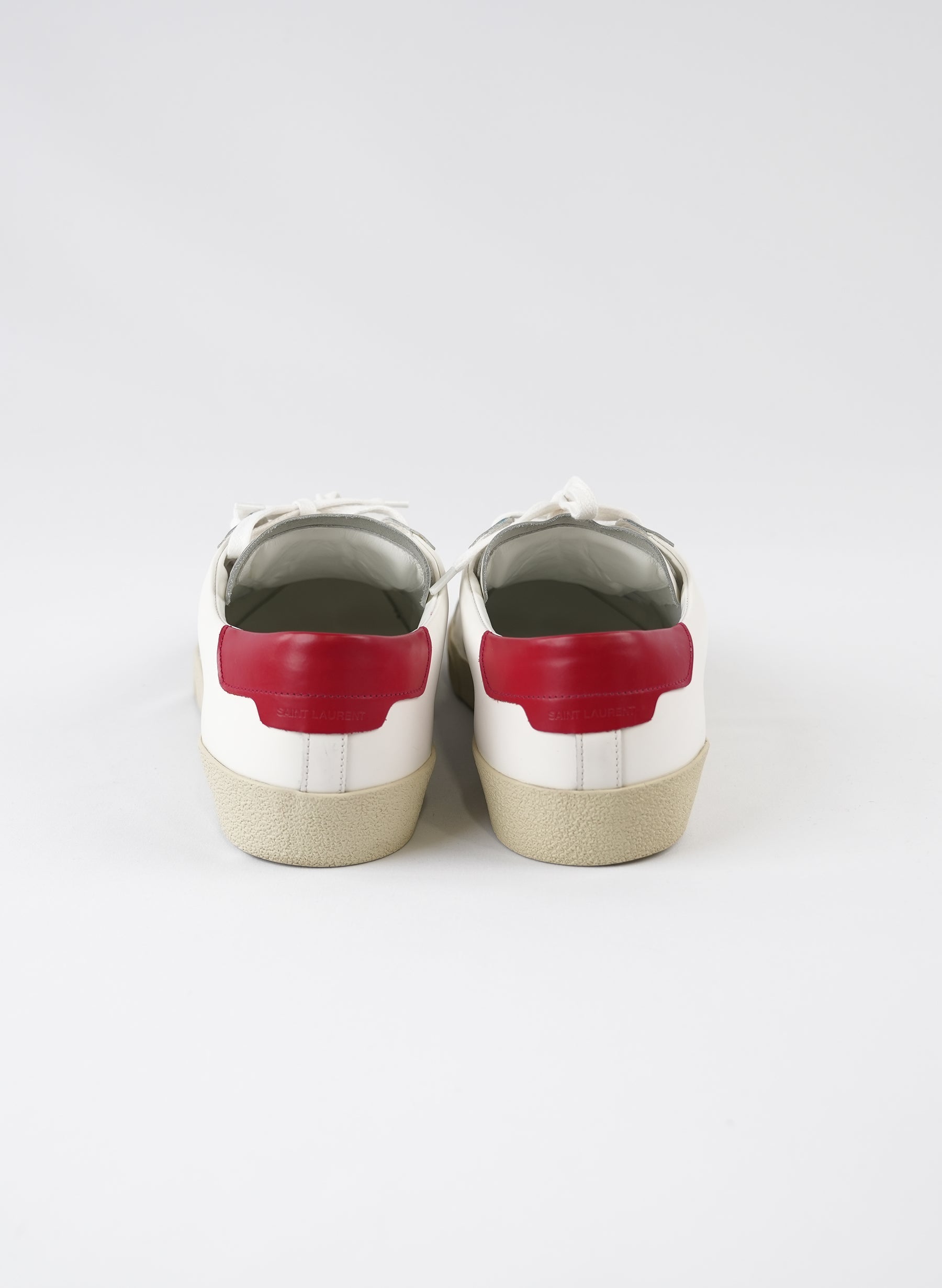Saint Laurent Leather Low Top Sneakers