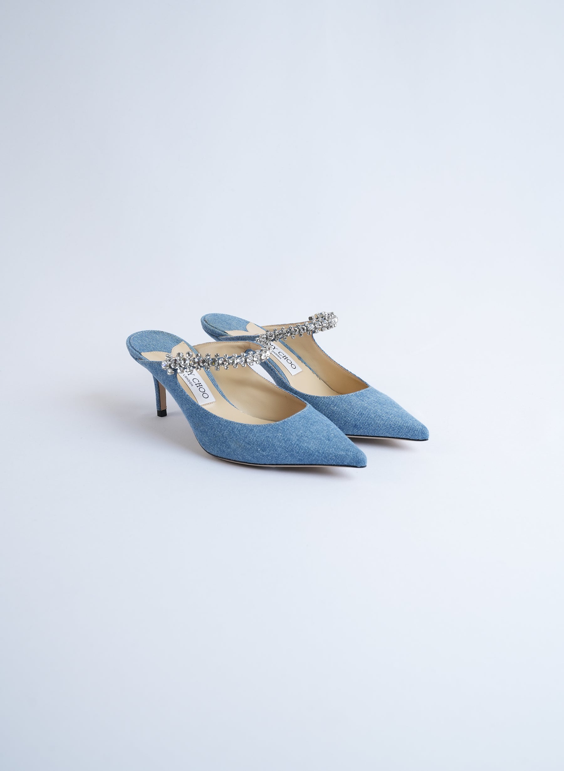 Jimmy Choo Crystal Embellished Mules