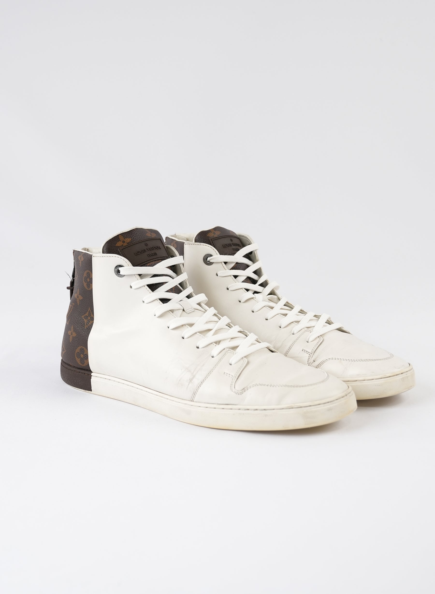 Louis Vuitton Monogram Line Up High-Top Sneskers