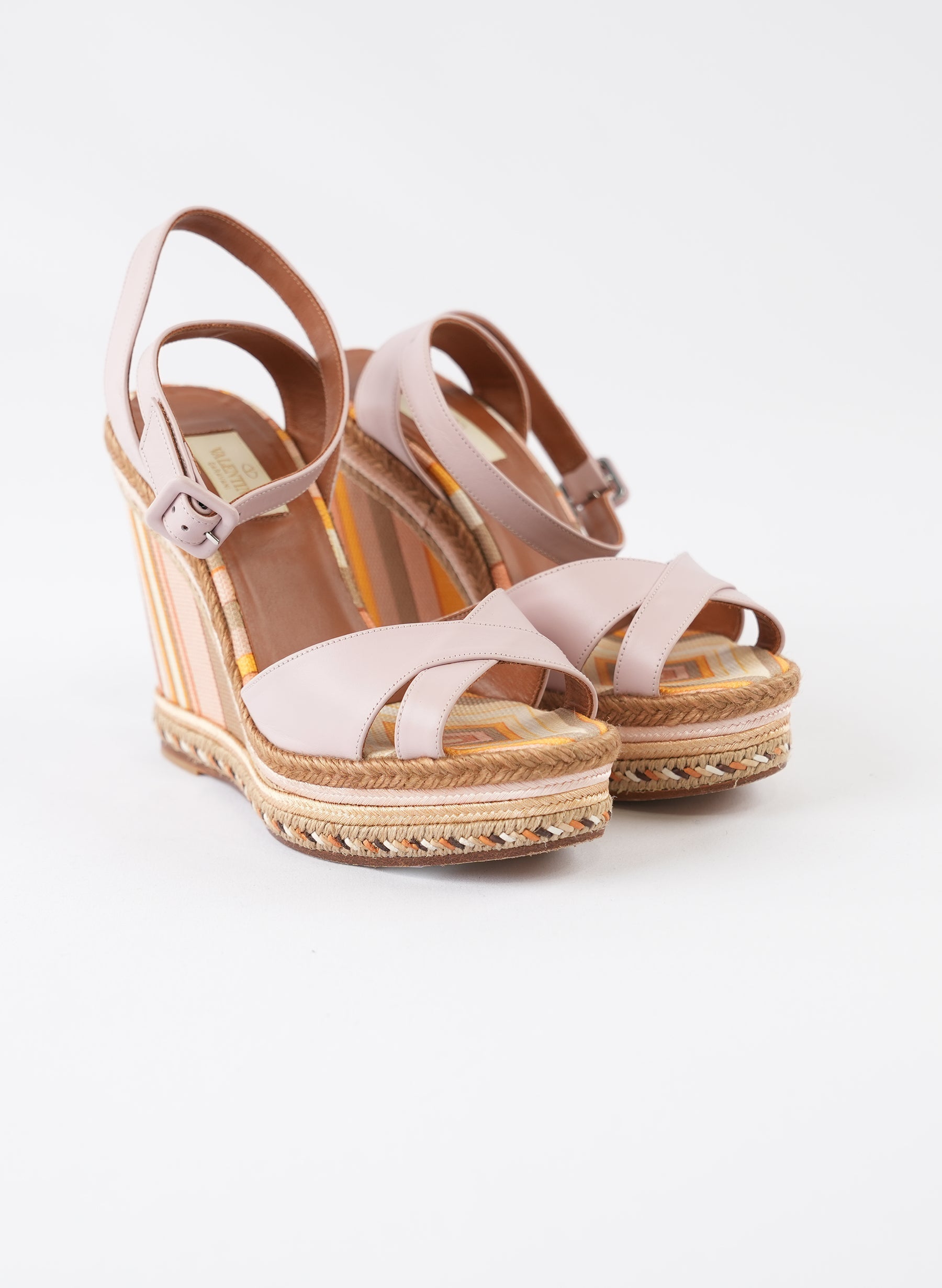 Valentino Garavani Native Couture Espadrille Wedge Sandals
