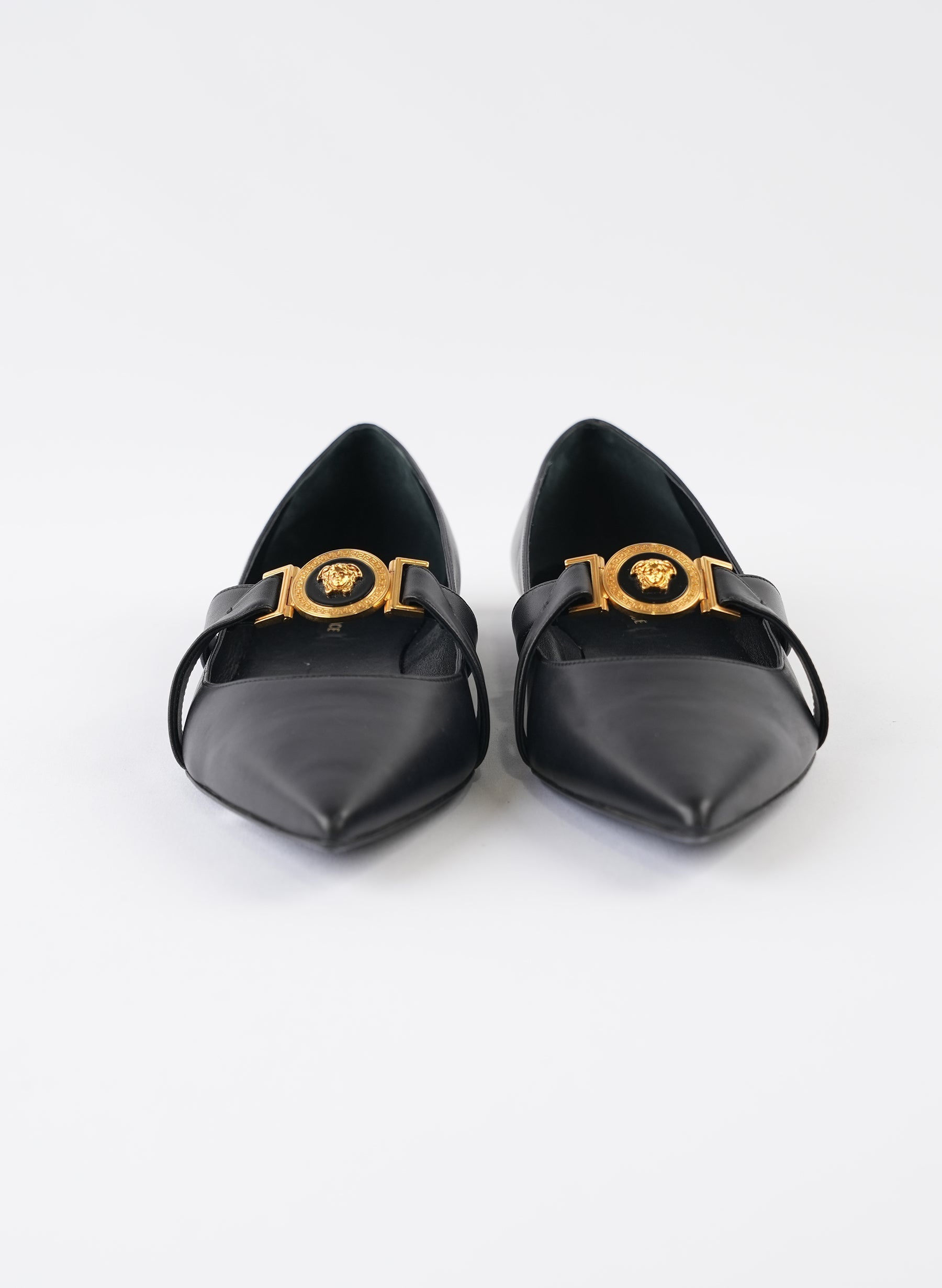 Versace Medusa Head Ballerina Flats