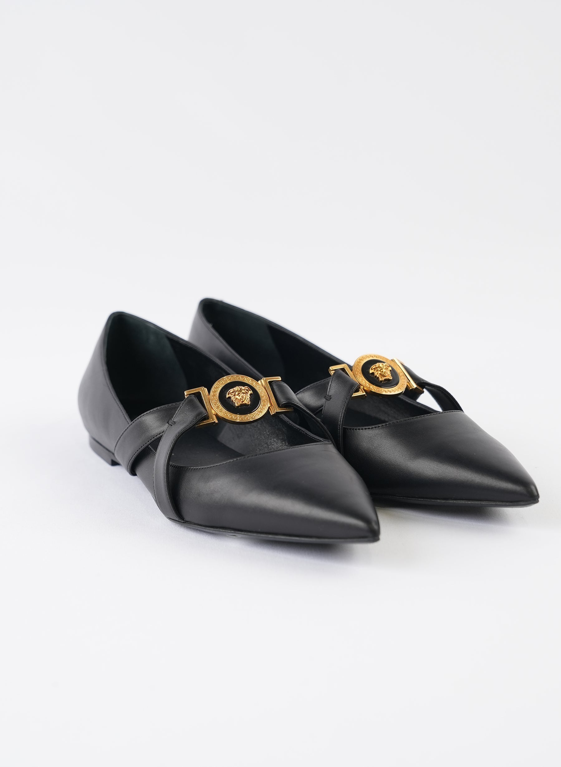Versace Medusa Head Ballerina Flats