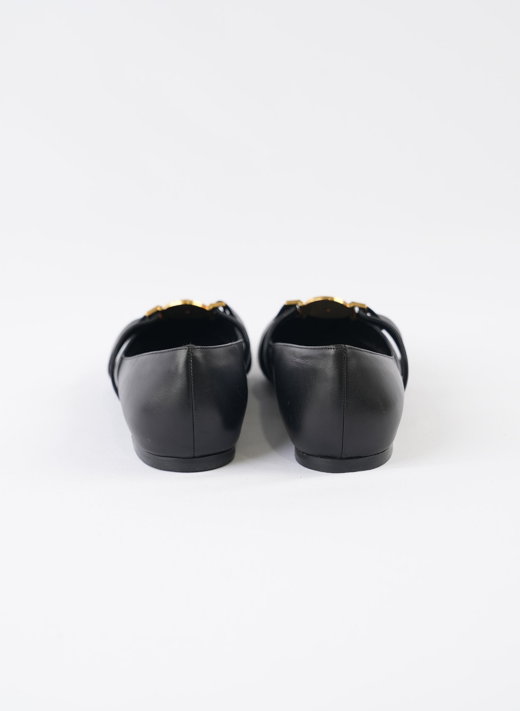 Versace Medusa Head Ballerina Flats