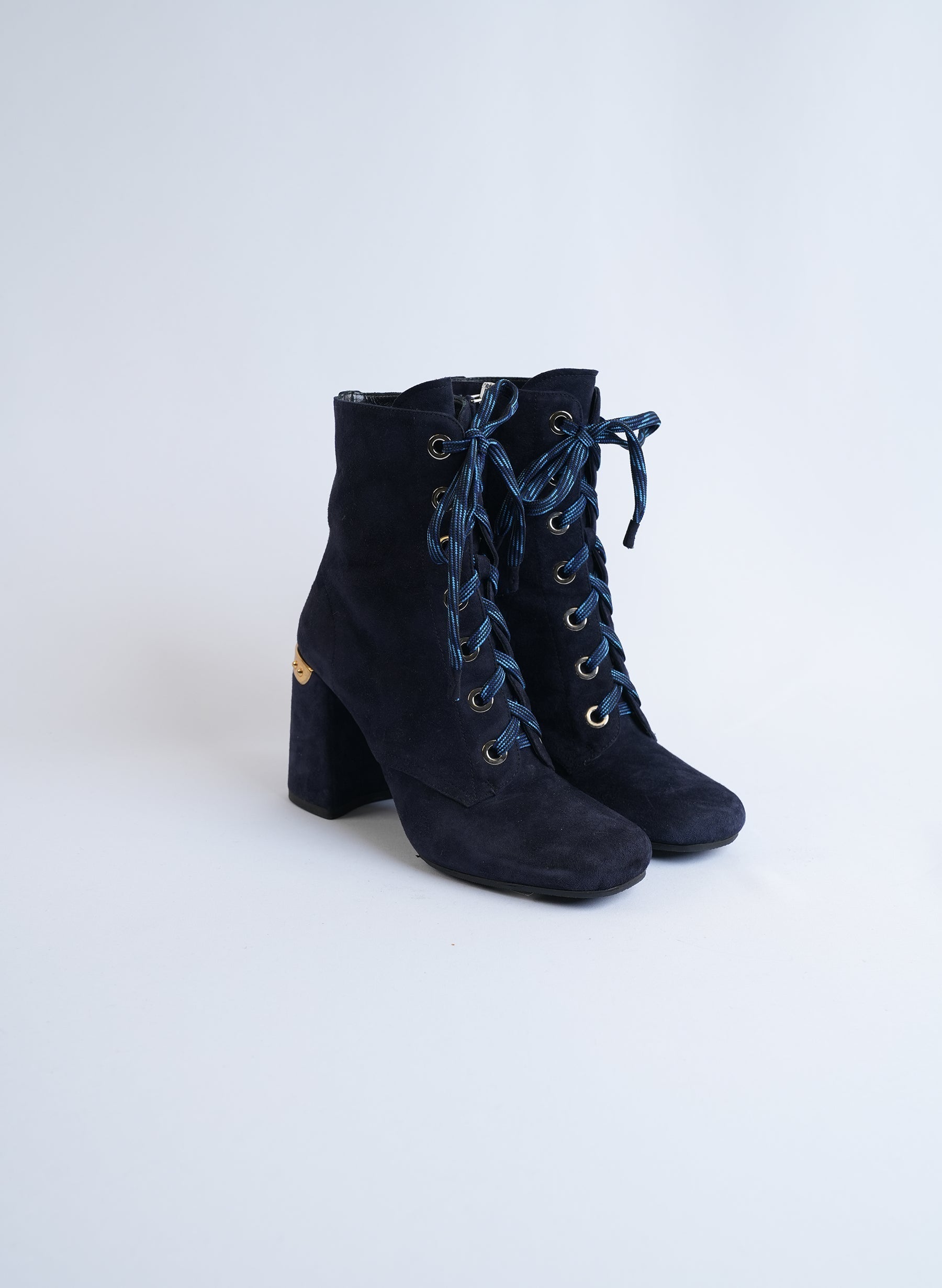 Prada Lace Up Boots