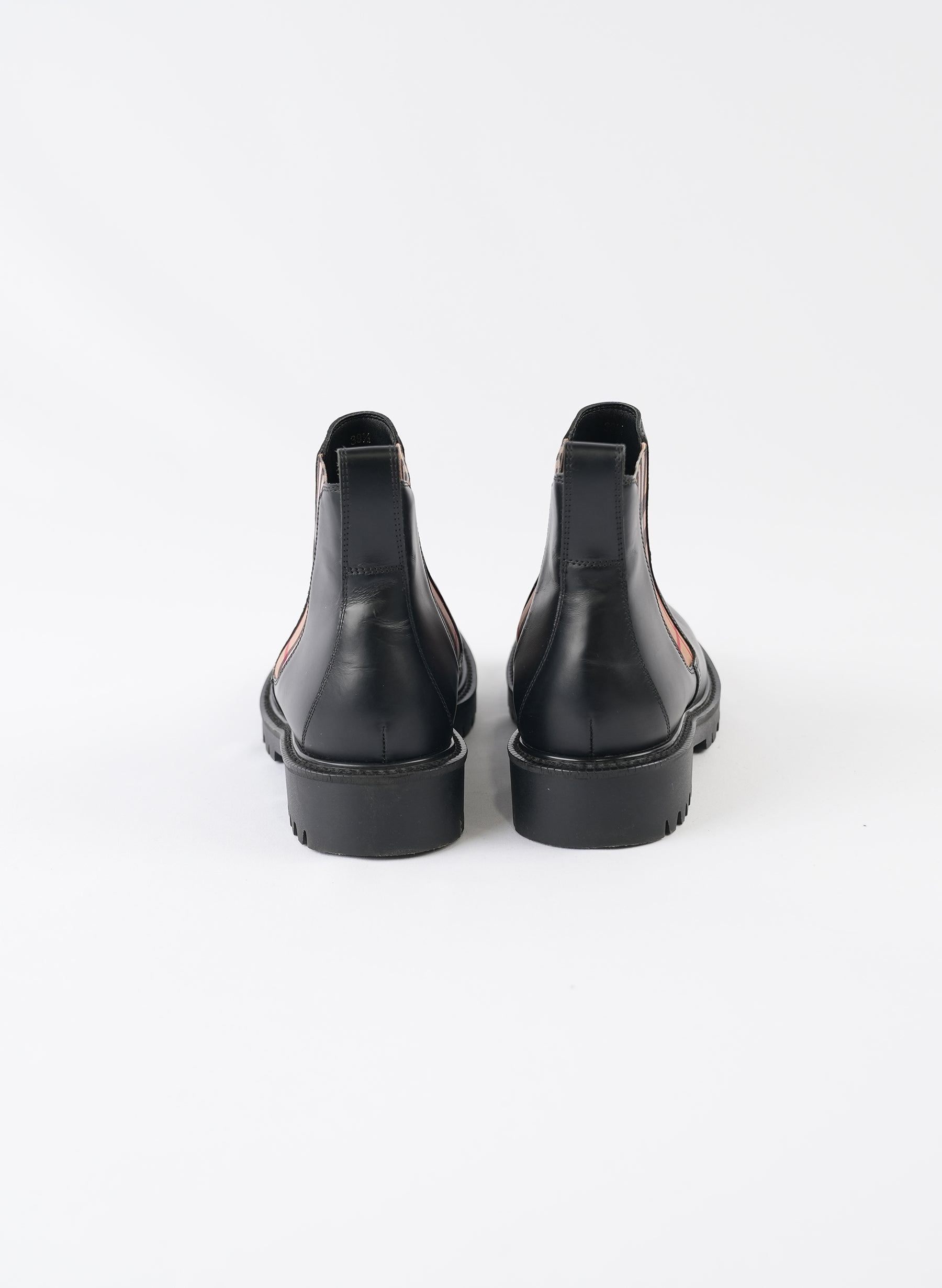 Burberry Black Leather Chelsea Boots