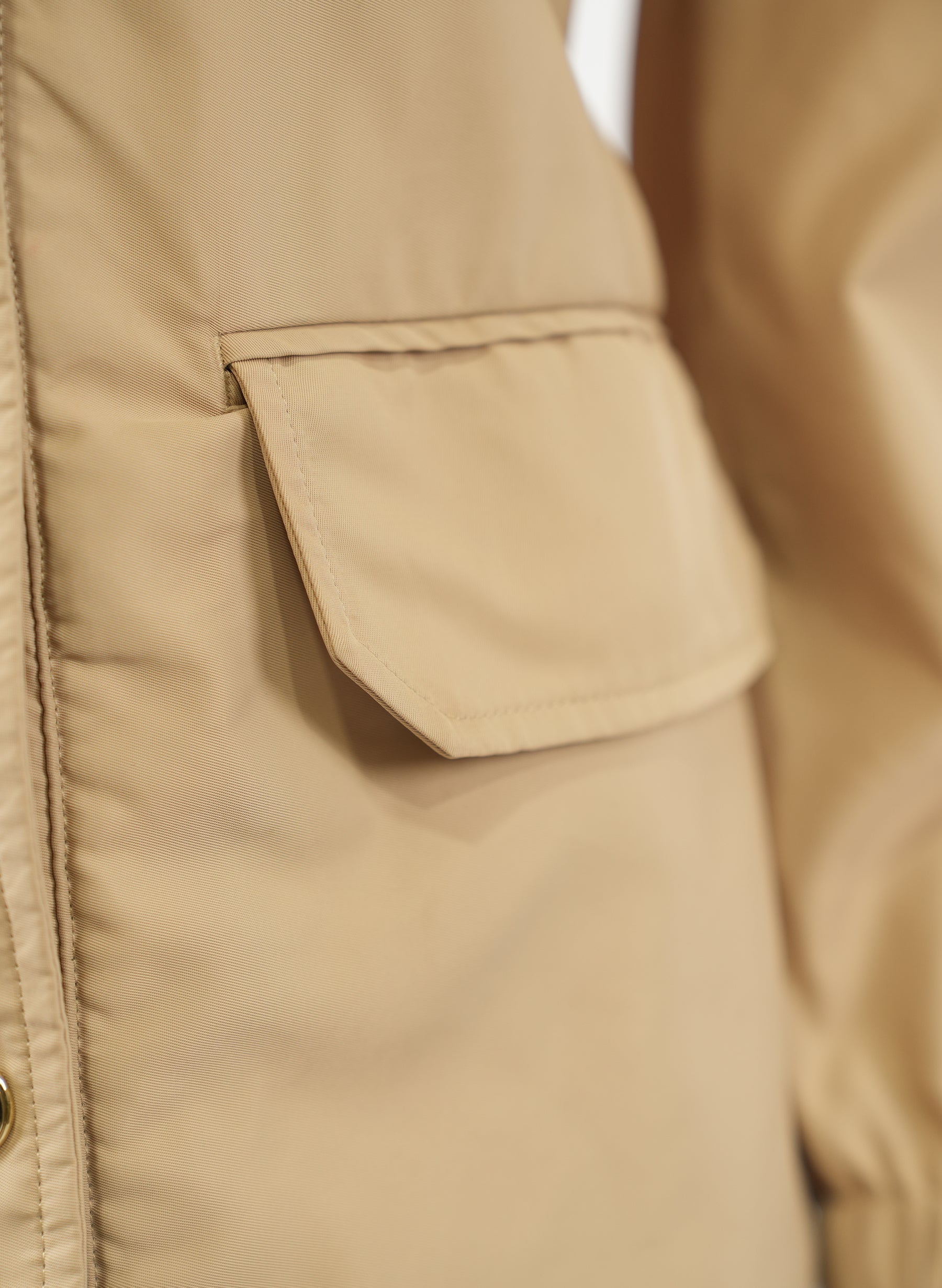 Burberry Hooded Beige Rain Jacket